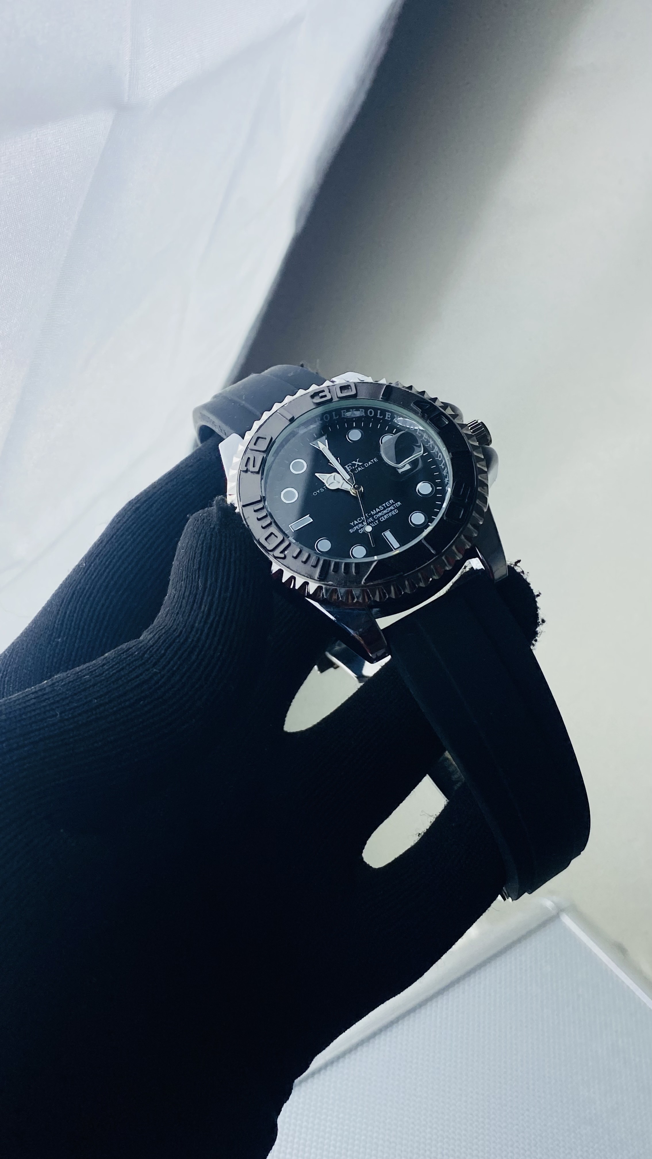 Rolex Yacht Master black& silver
