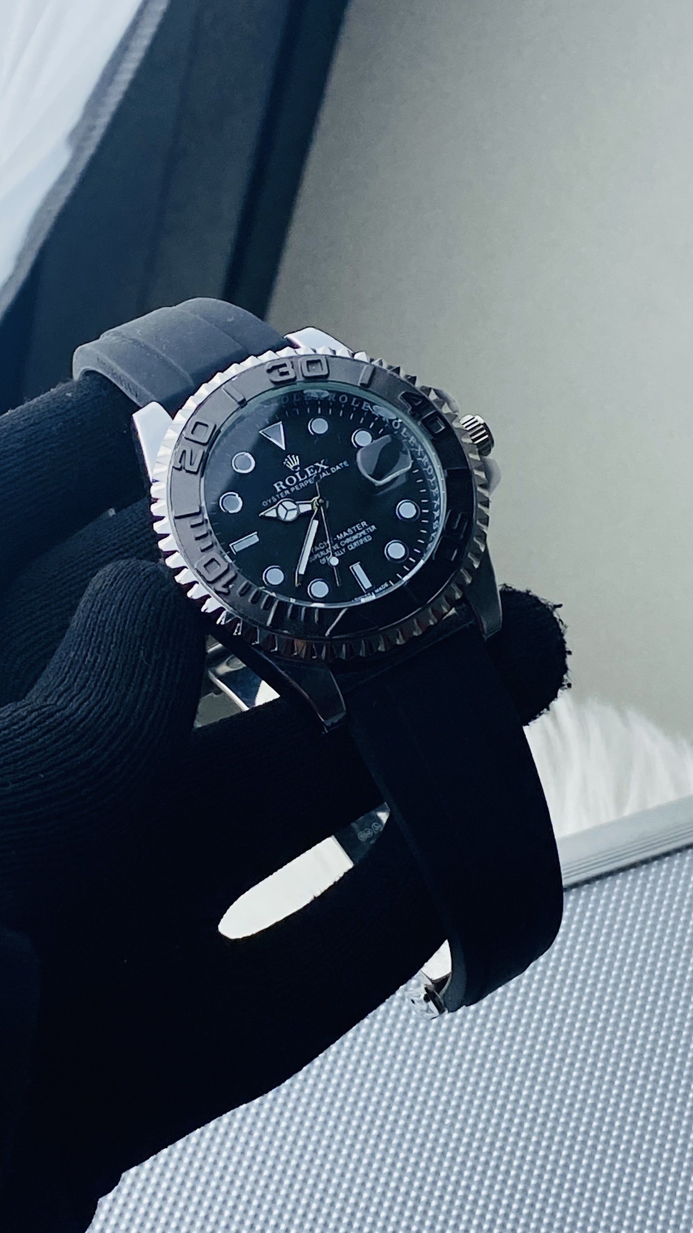 Rolex Yacht Master black& silver_img_1