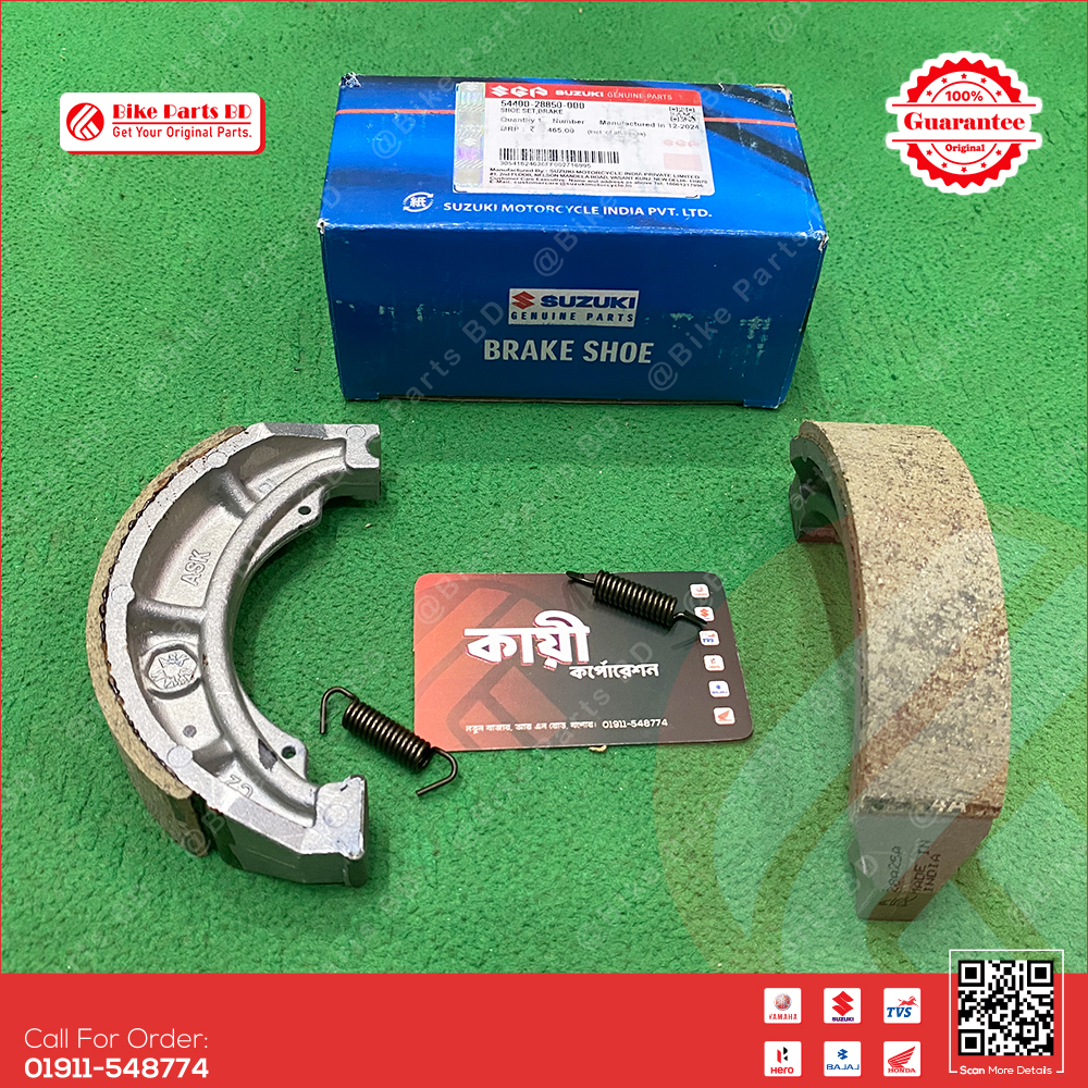 Break Shoe (Rear)-54400-28840-000 for Suzuki Gixxer & Gixxer SF (Old Model-Single dink) bike._img_1