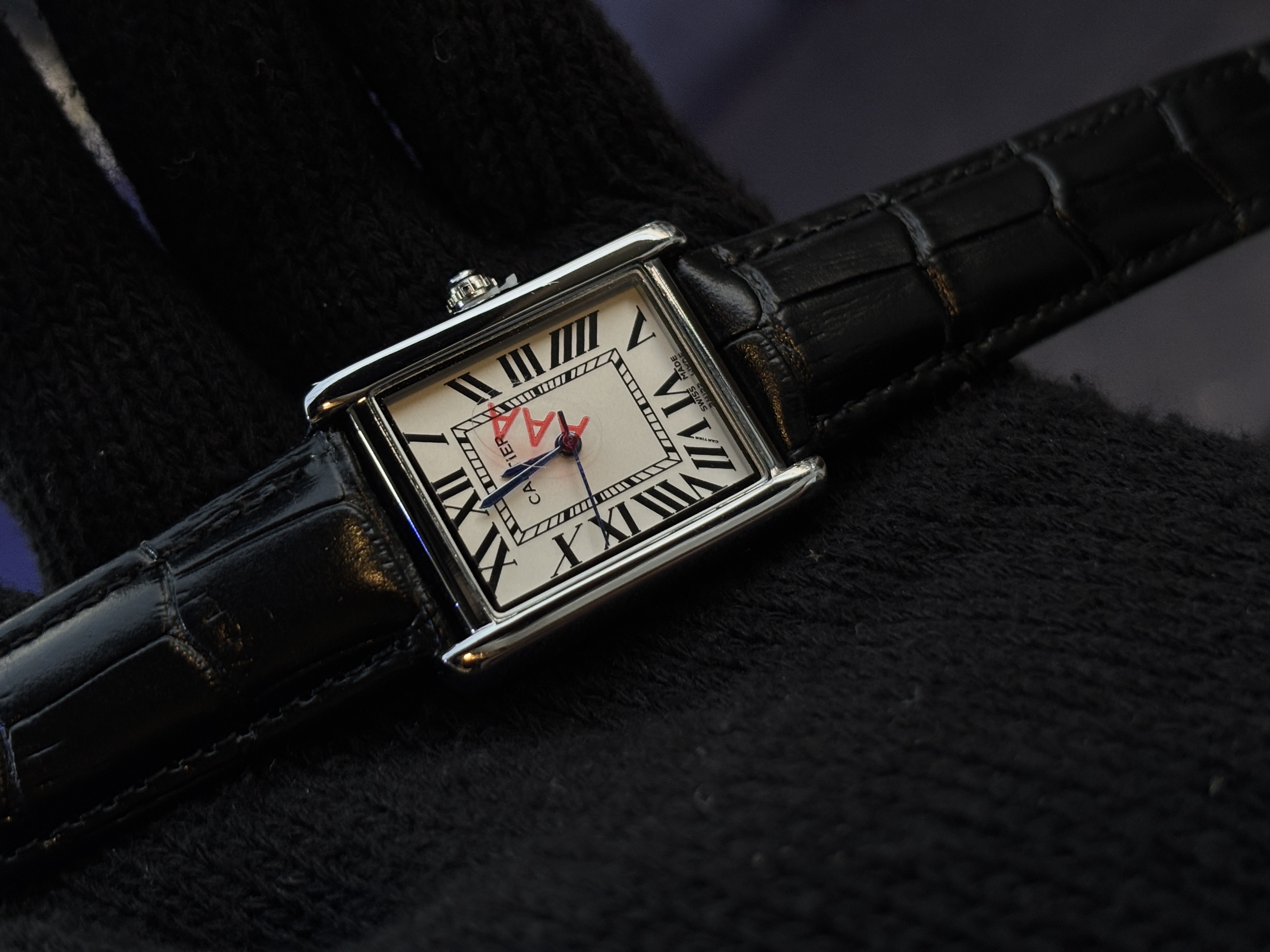 Cartier leather watch