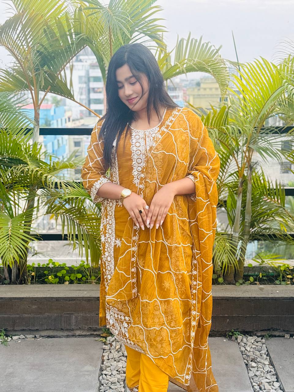 Georgette Embroidery Four Piece_img_0