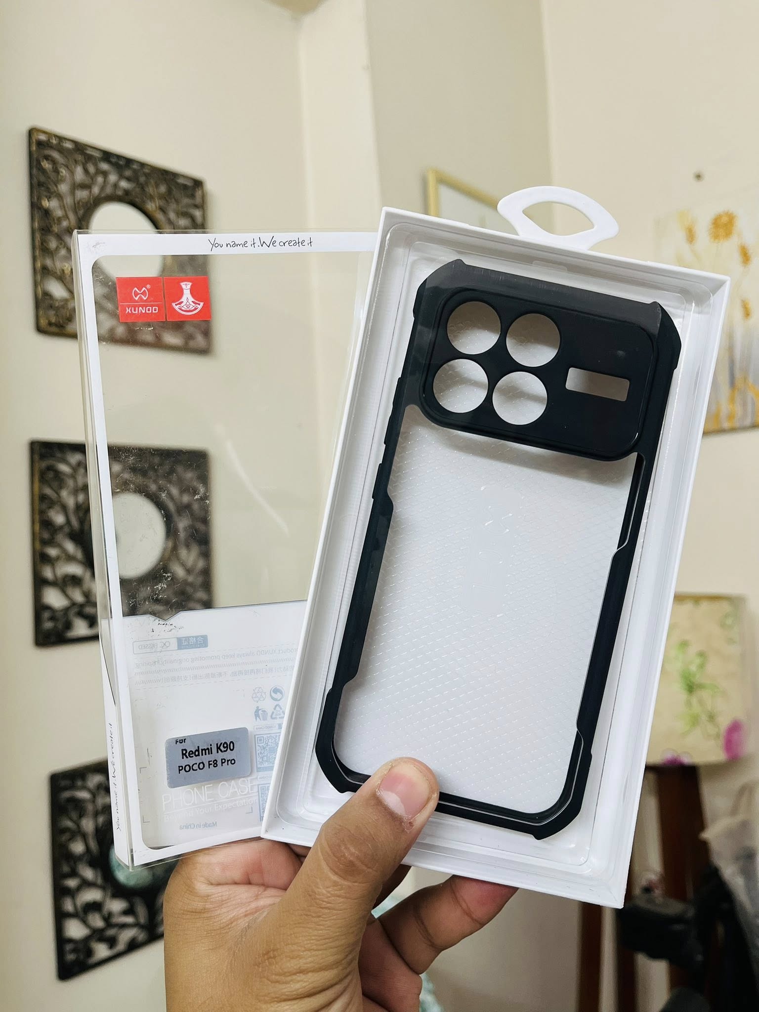 XUNDD For Xiaomi Redmi K90 5G / Poco F8 Pro Case Dropproof TPU + Acrylic Clear Back Phone Cover_img_1