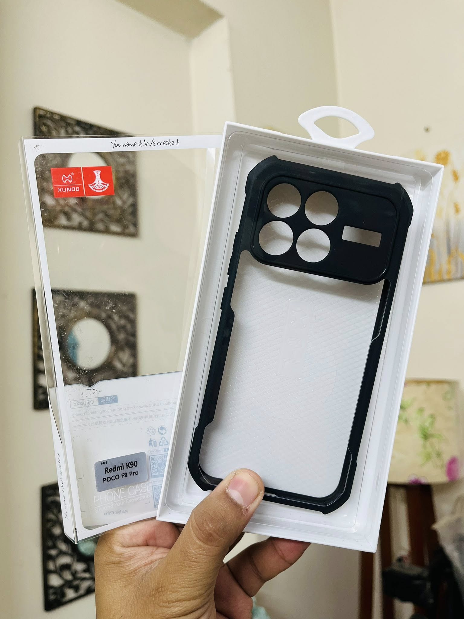 XUNDD For Xiaomi Redmi K90 5G / Poco F8 Pro Case Dropproof TPU + Acrylic Clear Back Phone Cover_img_2