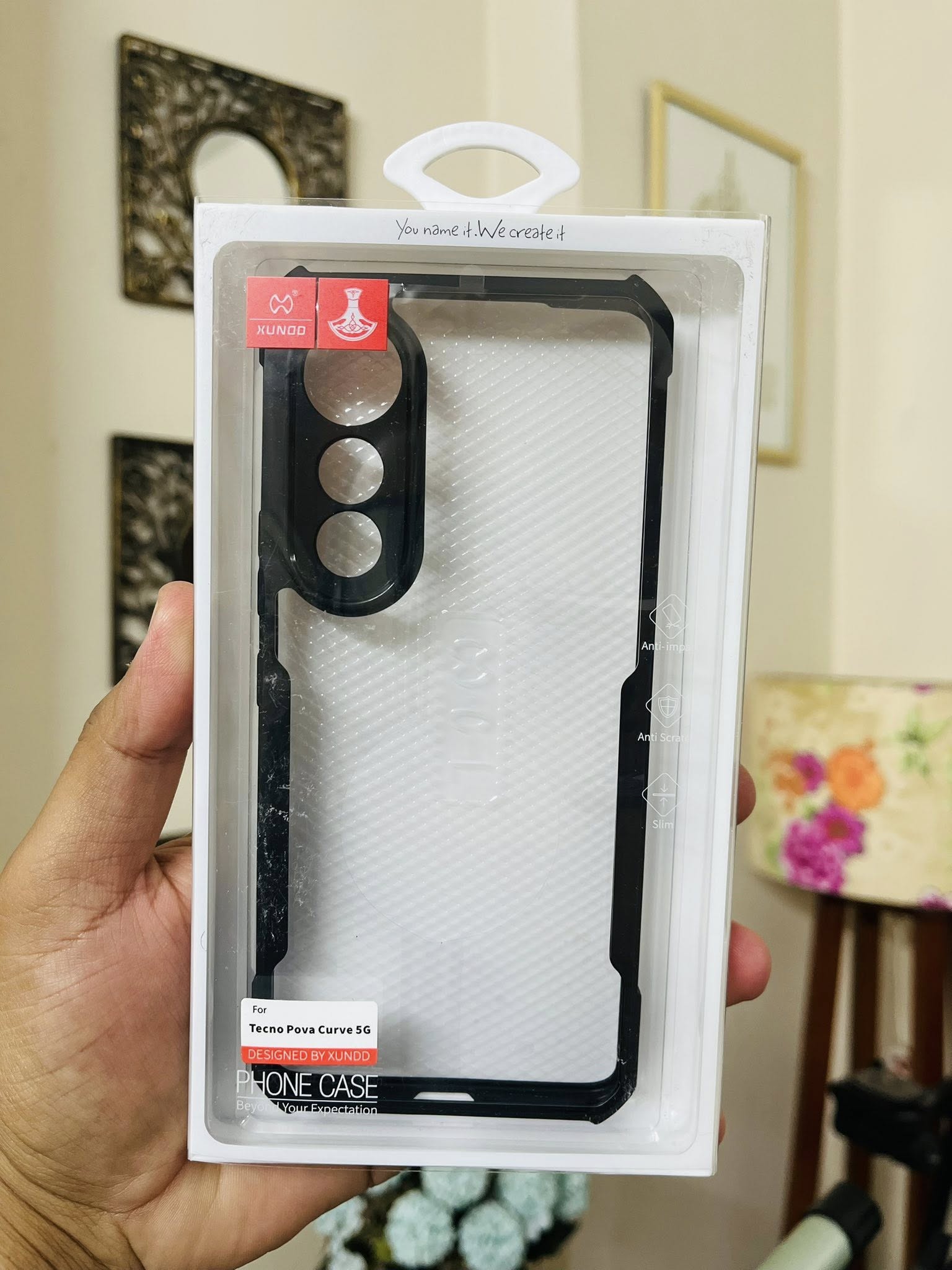 XUNDD For TECNO Pova Curve 5G Case Dropproof TPU + Acrylic Clear Back Phone Cover