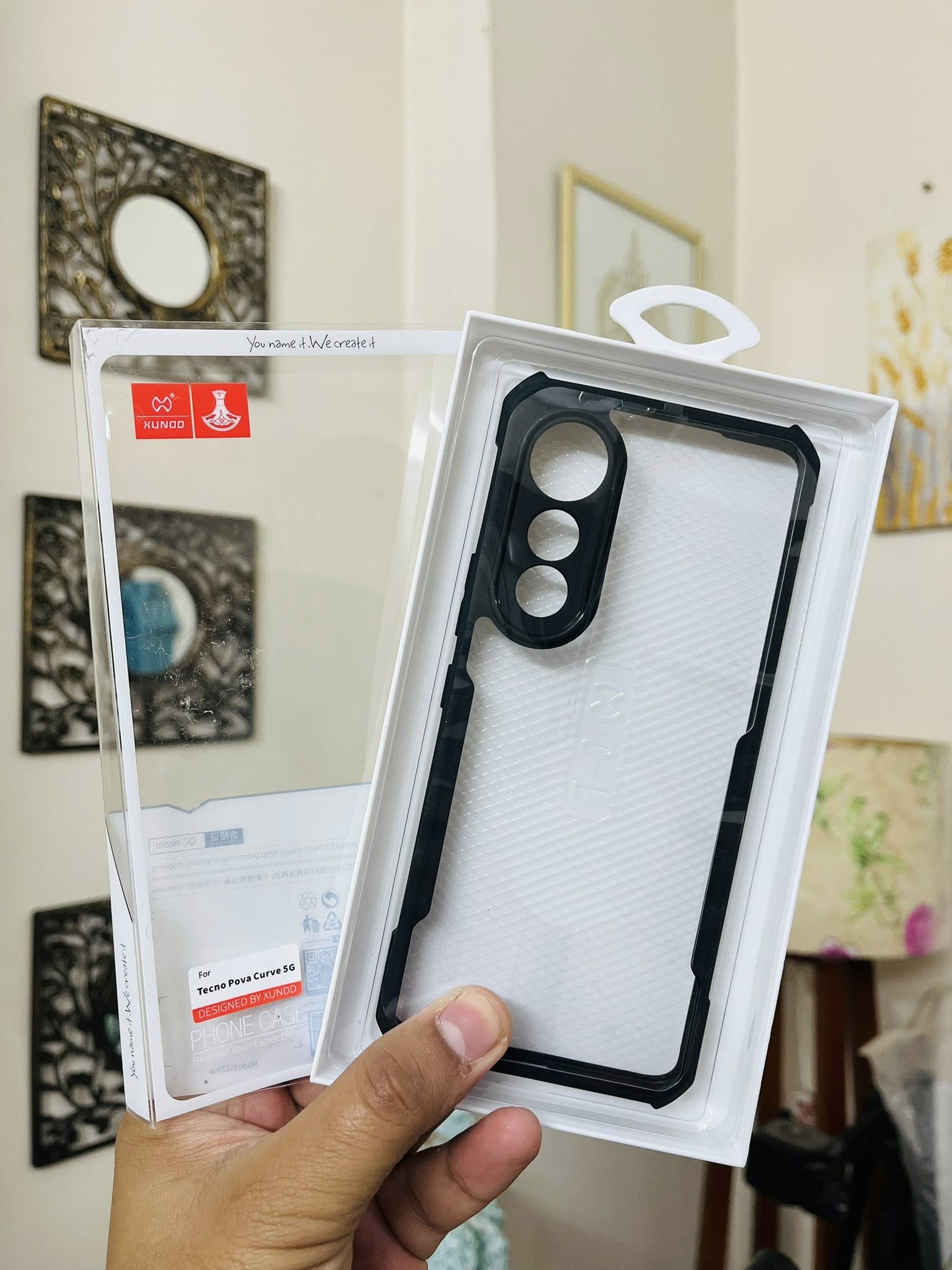 XUNDD For TECNO Pova Curve 5G Case Dropproof TPU + Acrylic Clear Back Phone Cover_img_1