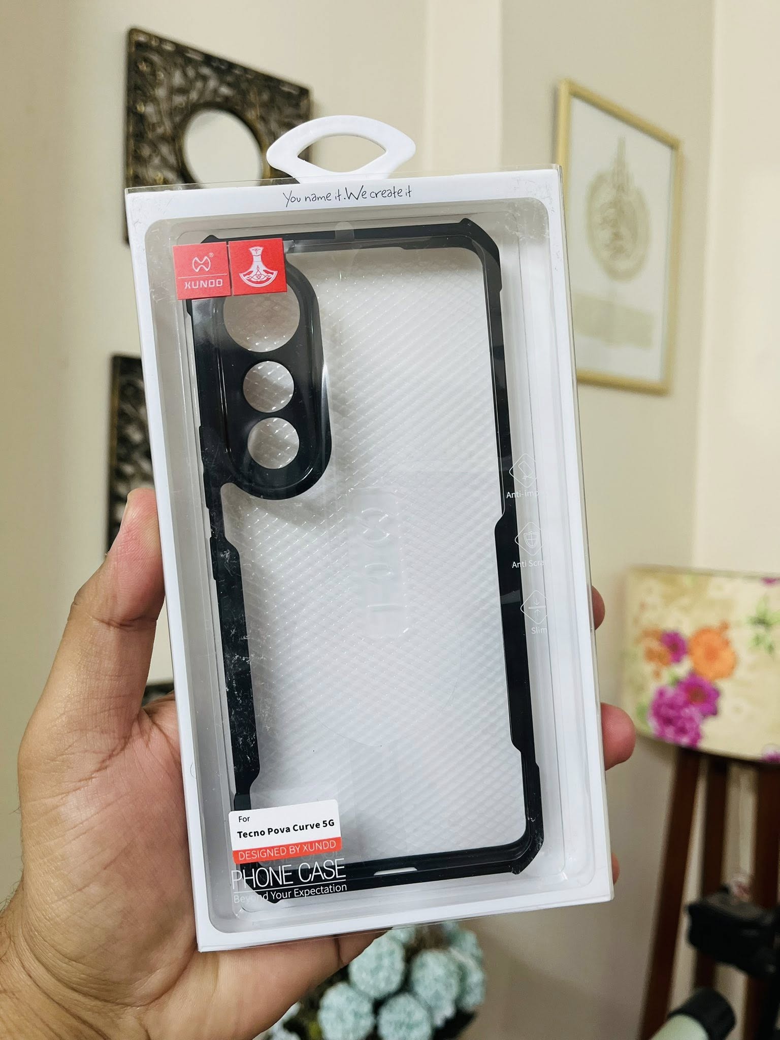 XUNDD For TECNO Pova Curve 5G Case Dropproof TPU + Acrylic Clear Back Phone Cover_img_2