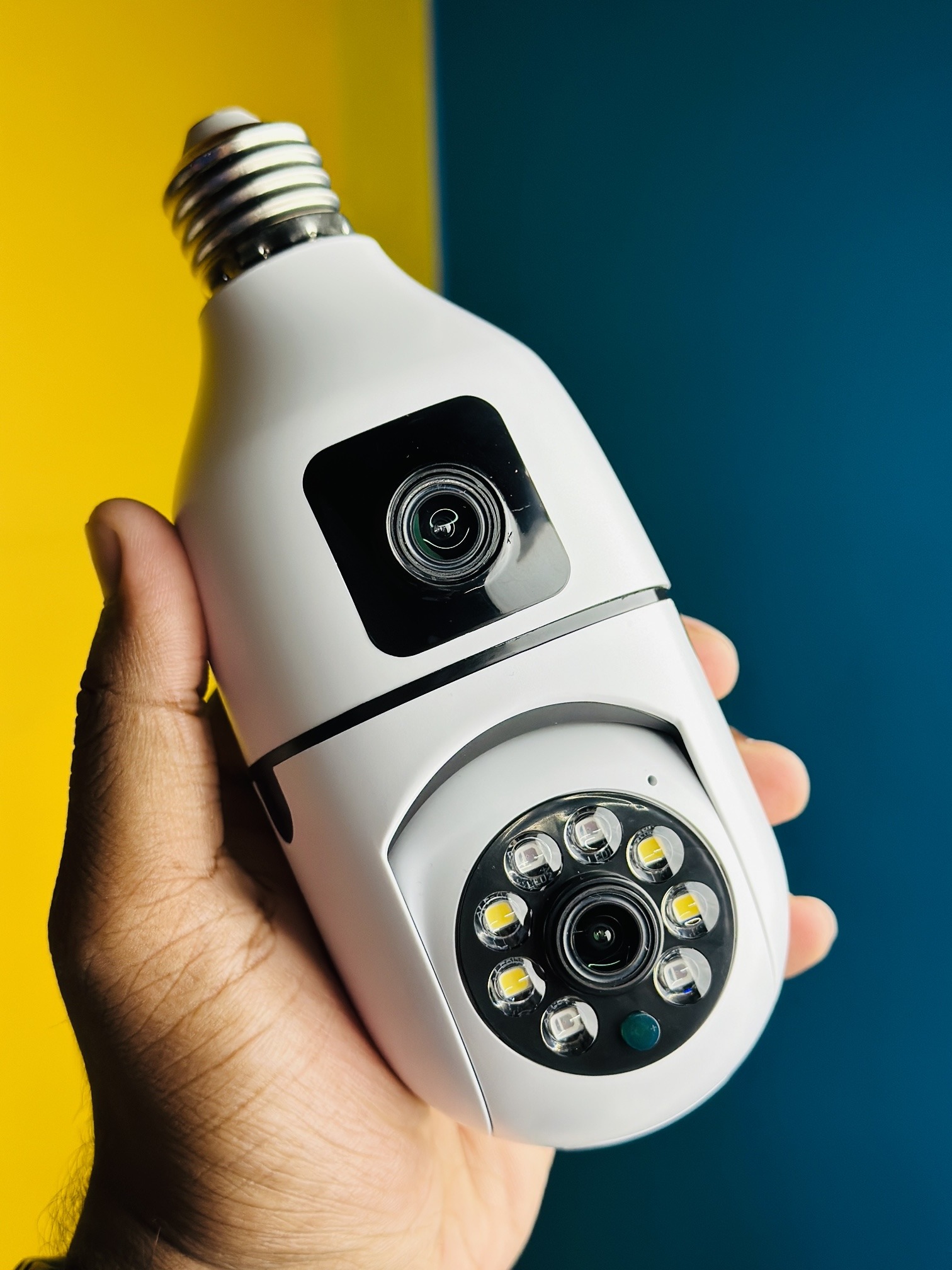 Dual Lens CCTV Bulb WiFi IP Camera 1080P Night Vision_img_5
