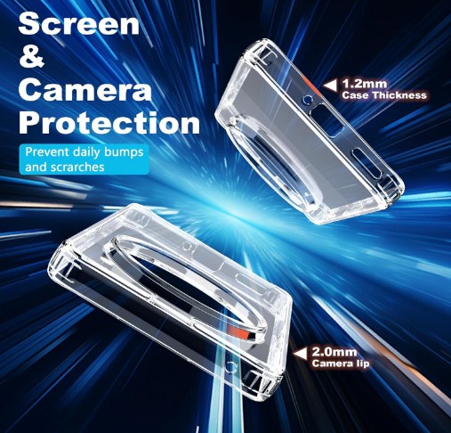 EGOTUDE Clear Transparent Hard Back Cover Case for Nothing Phone 3a Pro_img_3