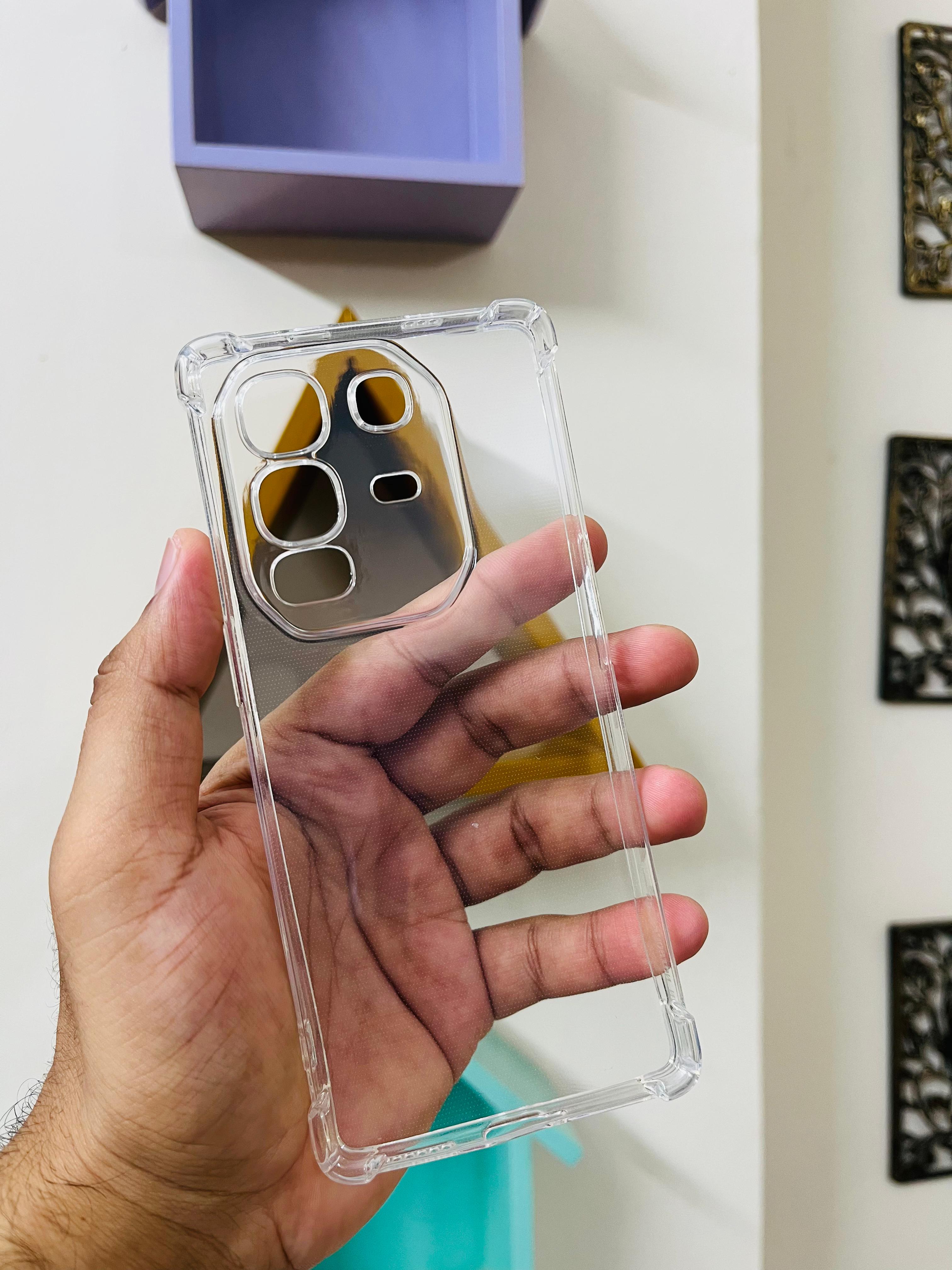 Border With Soft Case For Infinix Note 50 Pro Plus Back Cover Soft Silicone Transparent