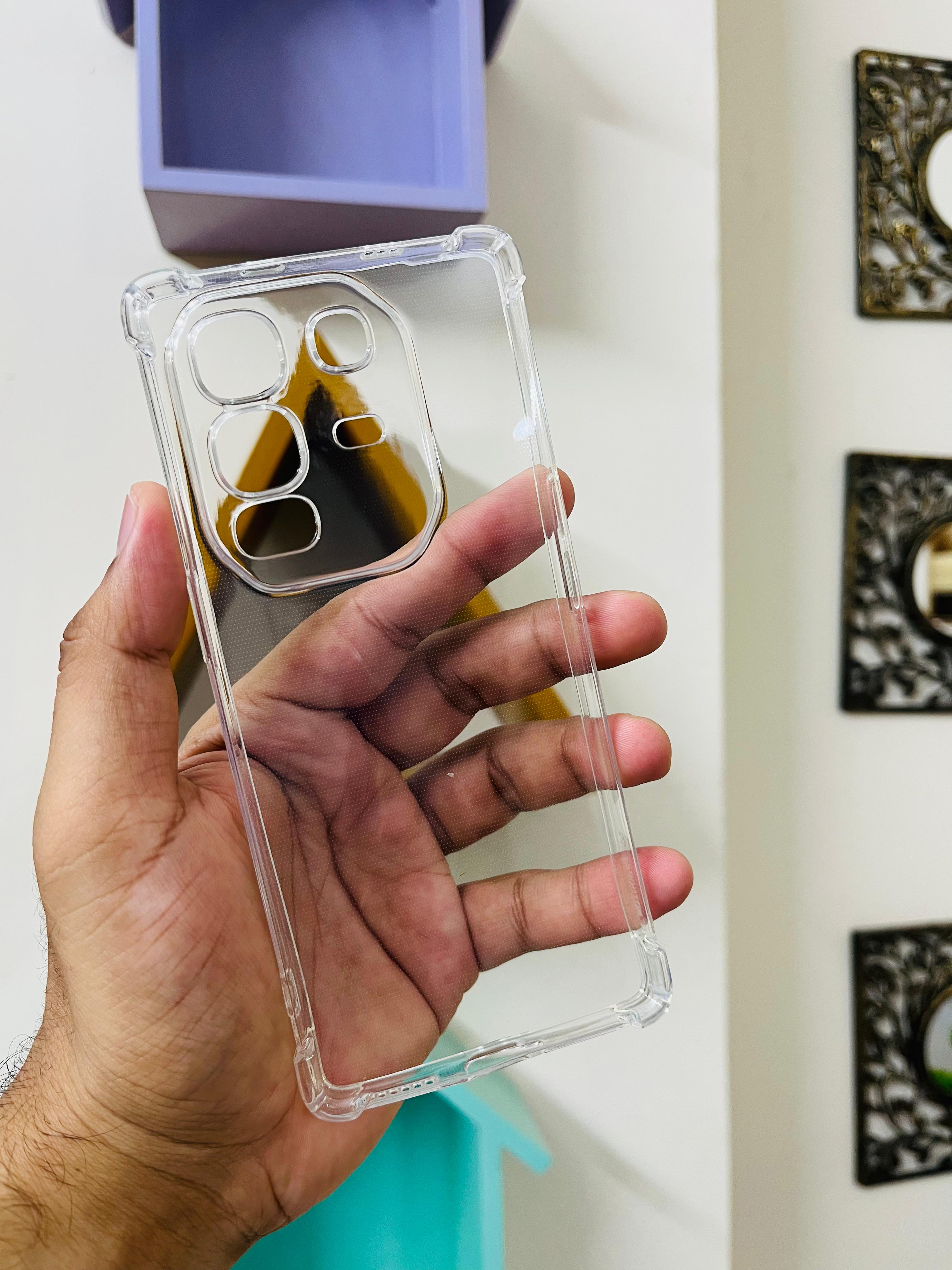 Border With Soft Case For Infinix Note 50 Pro Plus Back Cover Soft Silicone Transparent_img_1