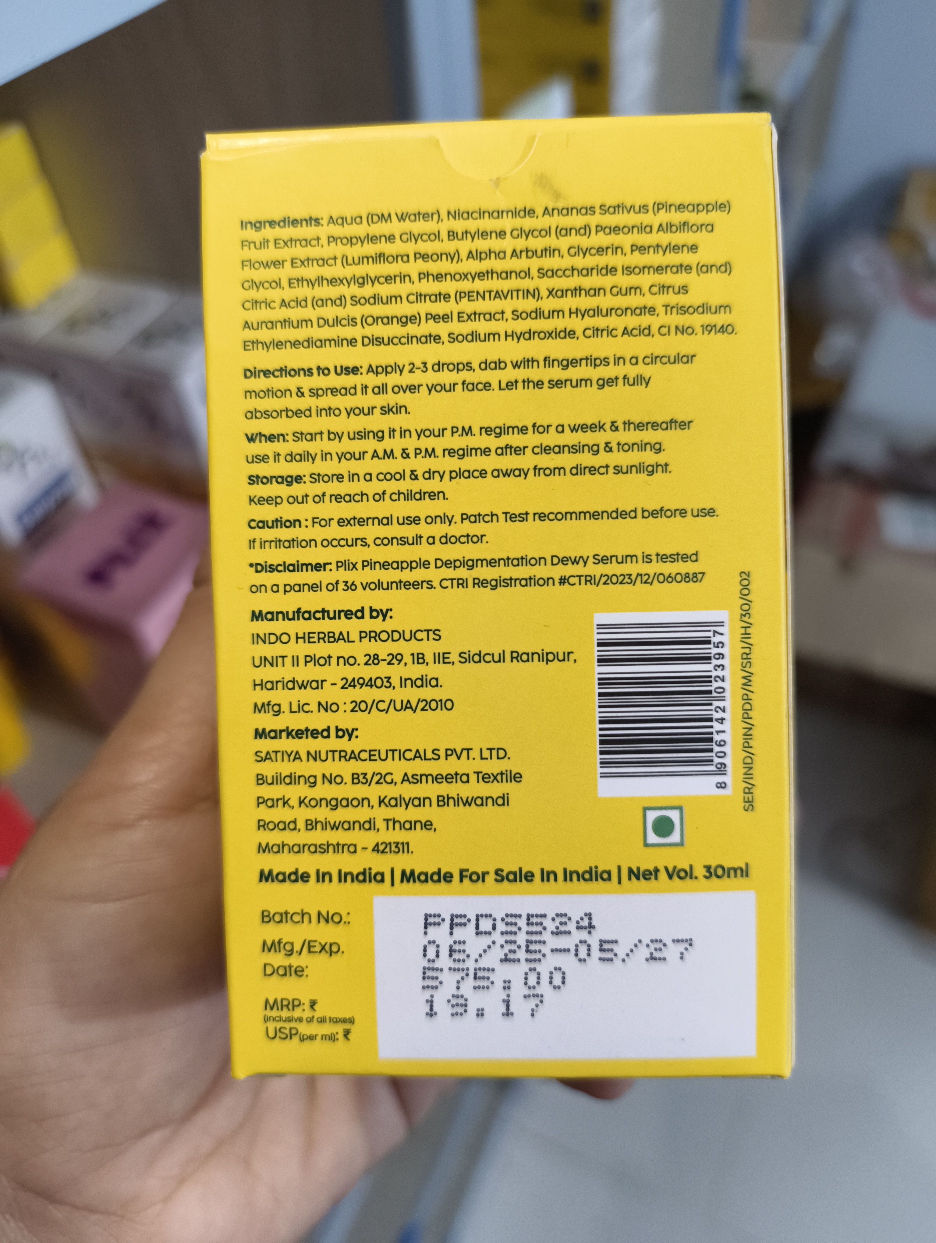 Plix Pineapple De-Pigmentation Dewy Serum - 30ml_img_1