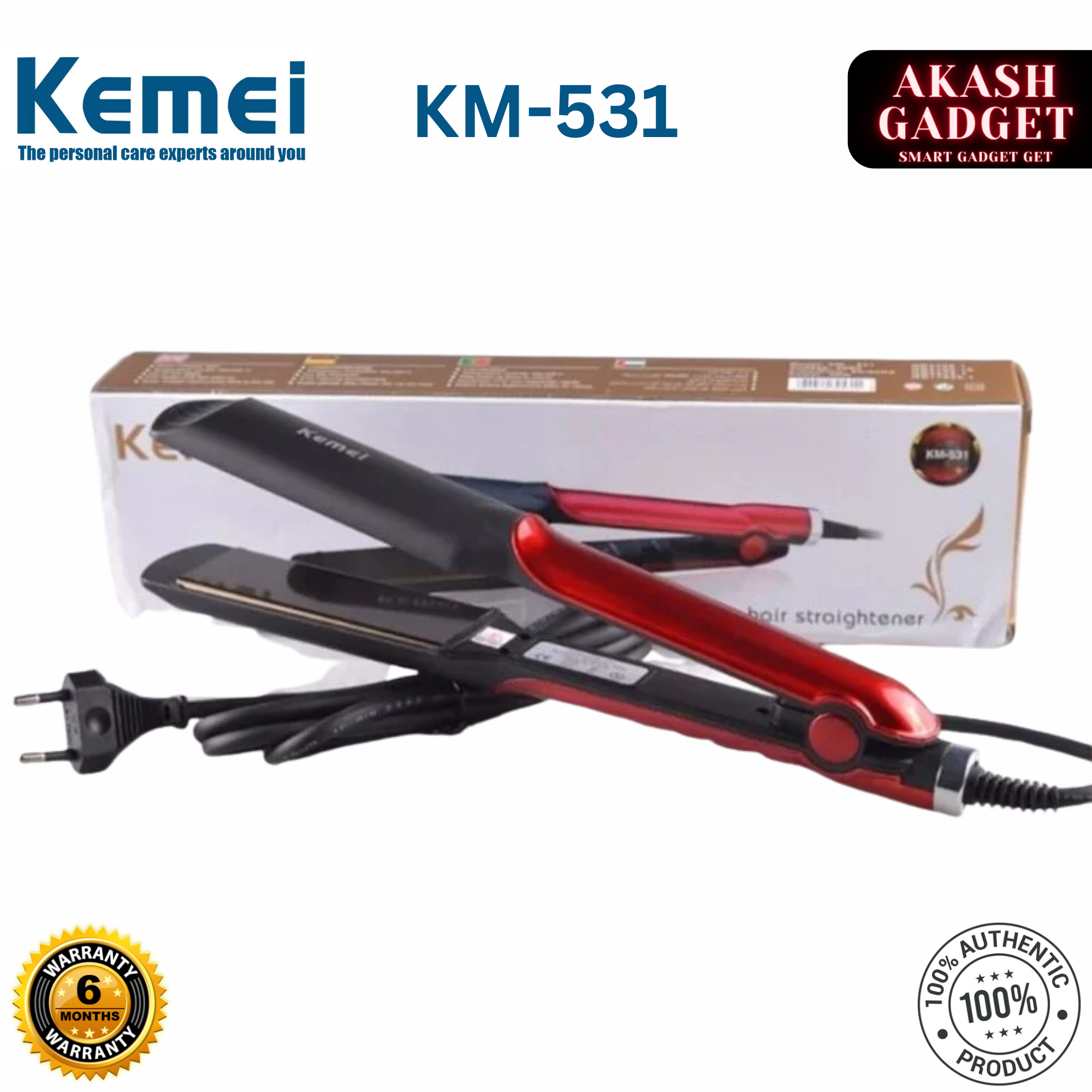 Kemei KM-531 Professional Hair Straightener
