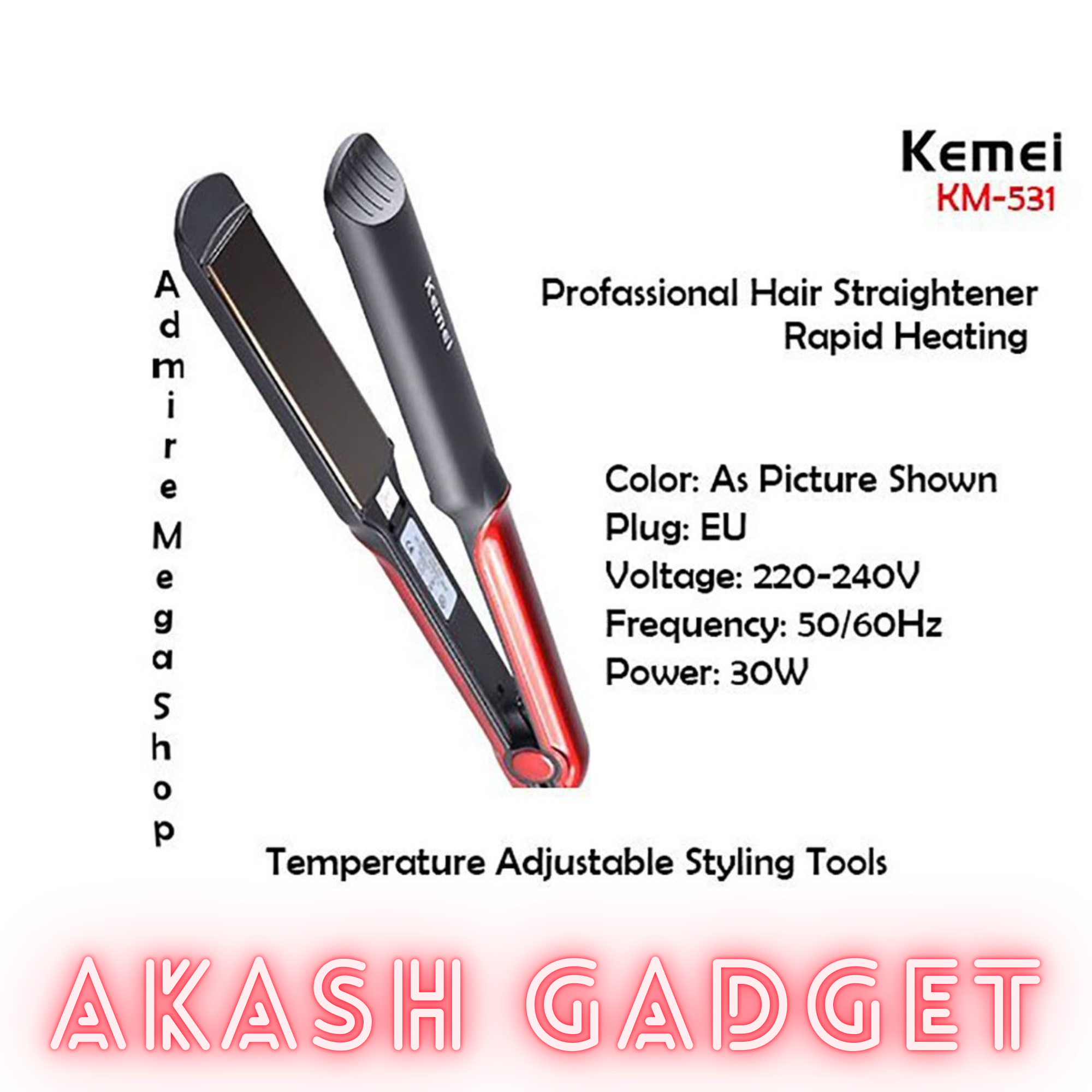 Kemei KM-531 Professional Hair Straightener_img_10