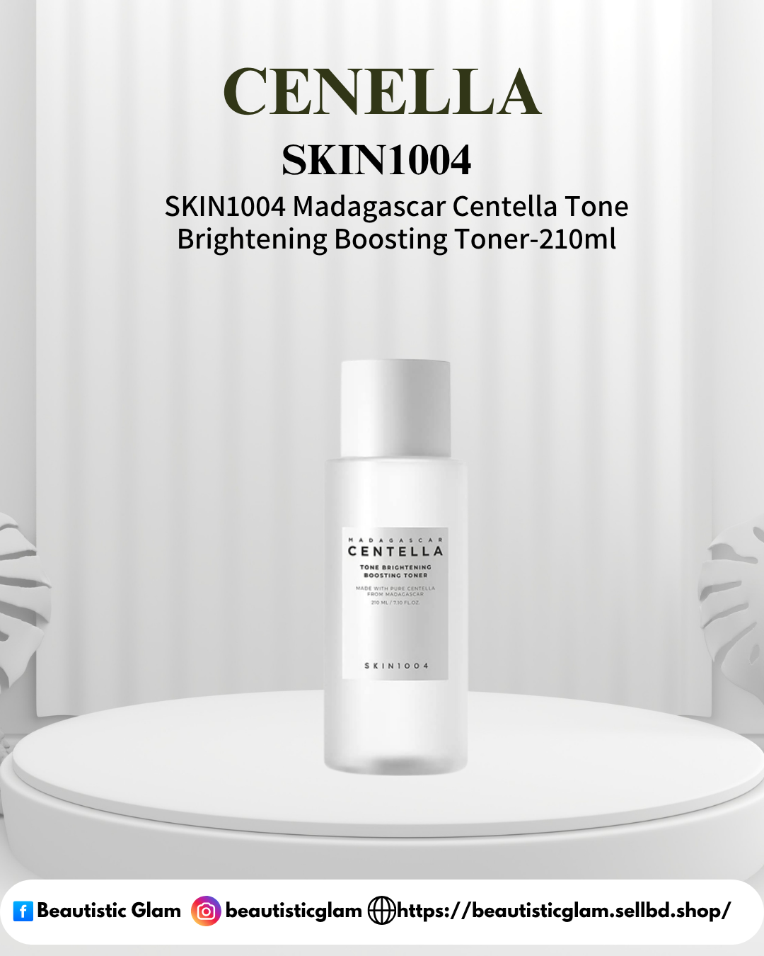 Centella SKIN1004 Madagascar Centella Tone Brightening Boosting Toner-210ml