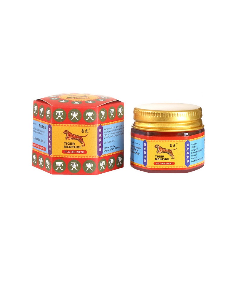 Tiger Balm Pain Relieving Balm Tiger Balm Red Pain Relief Ointment -19gm- Made in China
