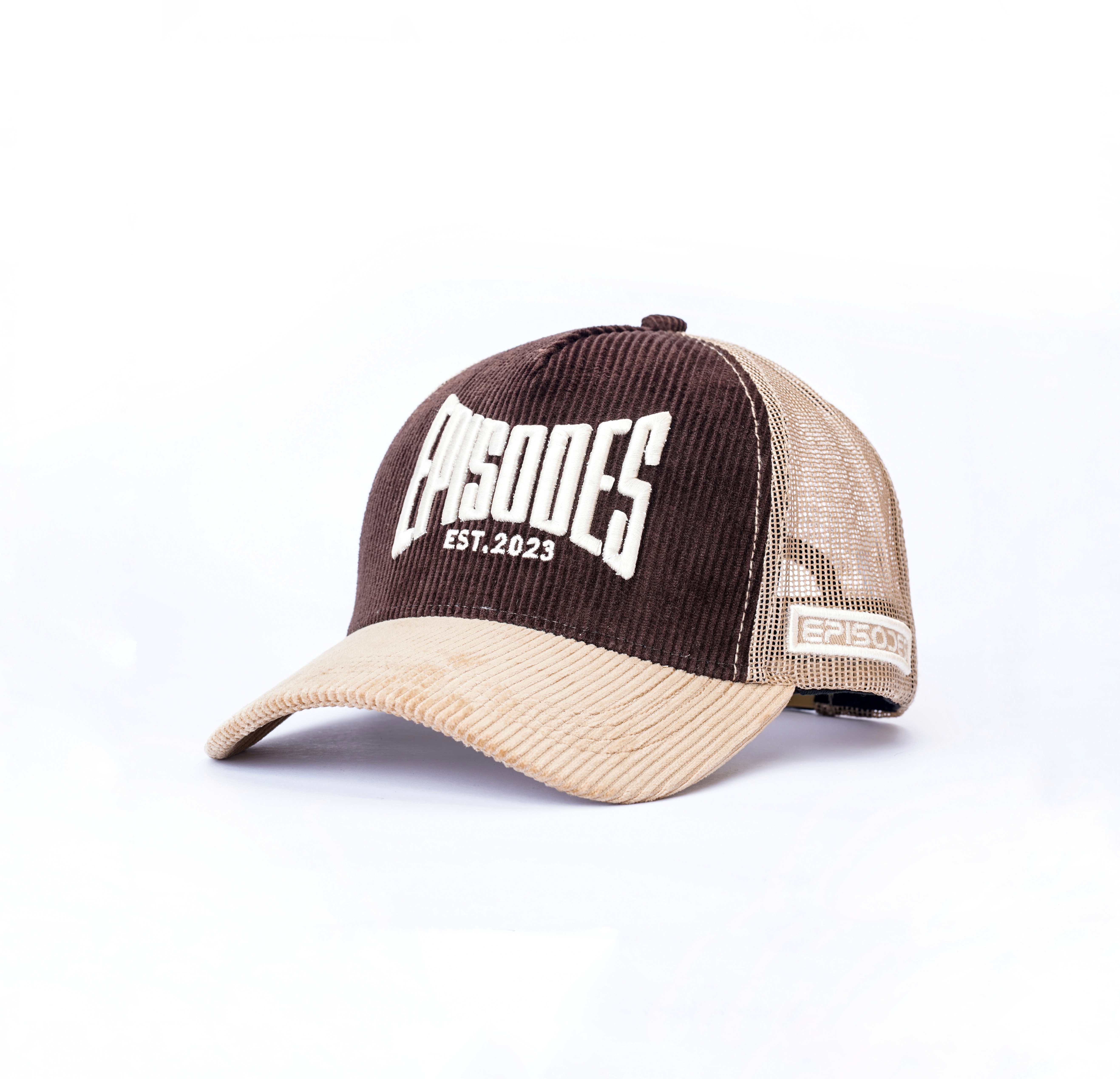 Episodes Mocha Sand Trucker Cord Cap_img_0