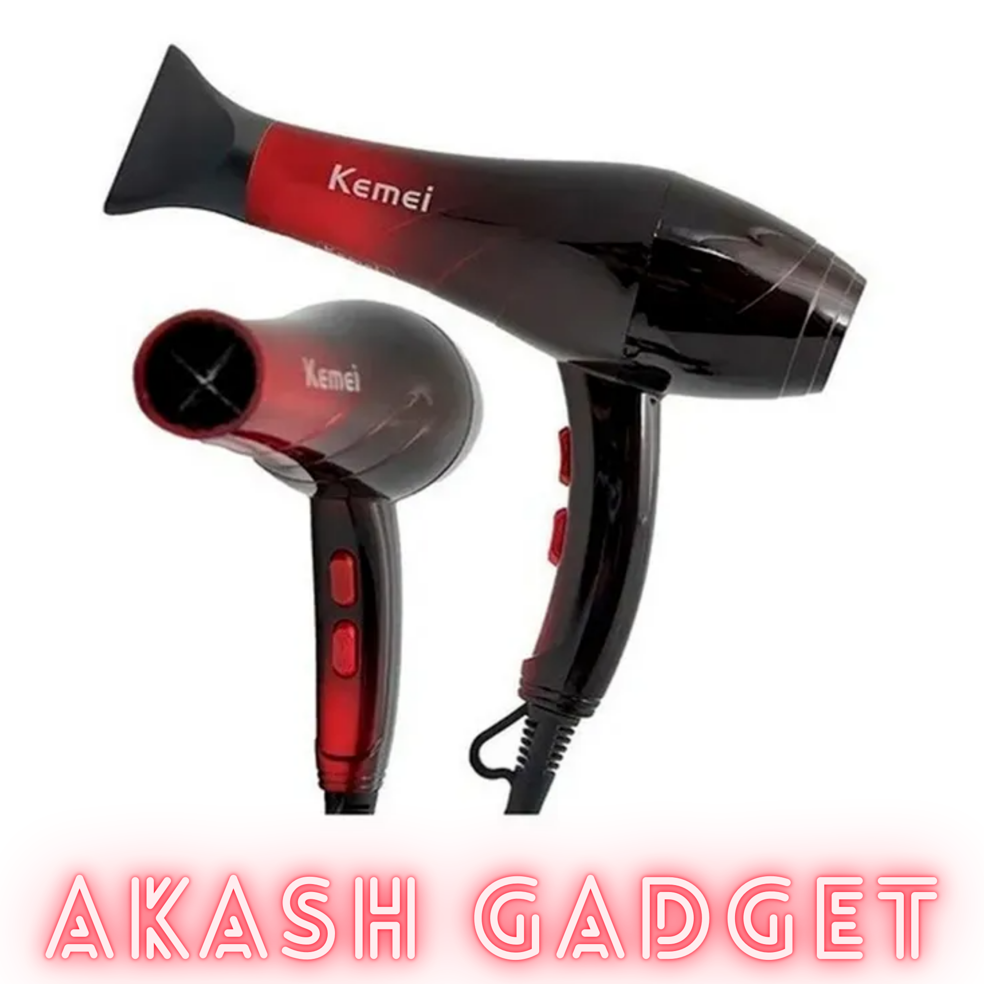 Kemey KM-3322 Professional 2 in 1 Hair Dryer | 3000W Powerful Motor_img_4