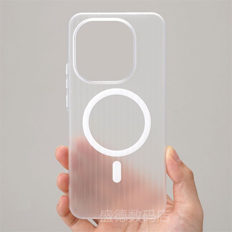 iQOO15 Magnetic Corrugated Frosted Semi-Transparent UltraThin, fingerprint-resistant, drop-proof hard cover_img_3