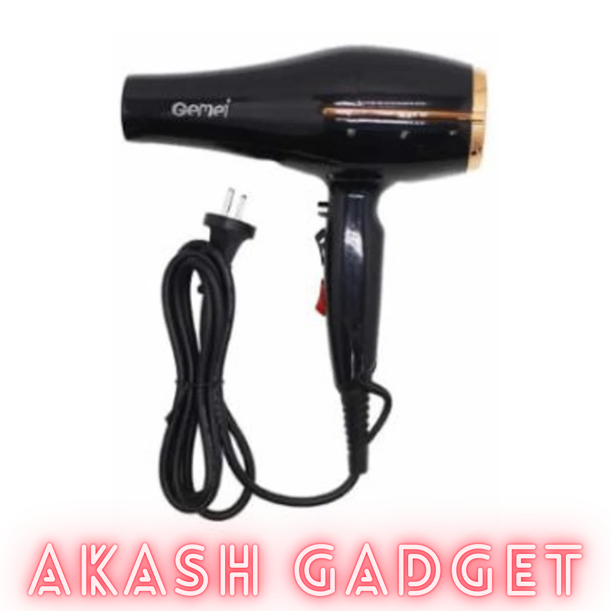 Gemei GM-1780 Professional Hair Dryer | AC Motor 3000W Overheat Protection_img_3
