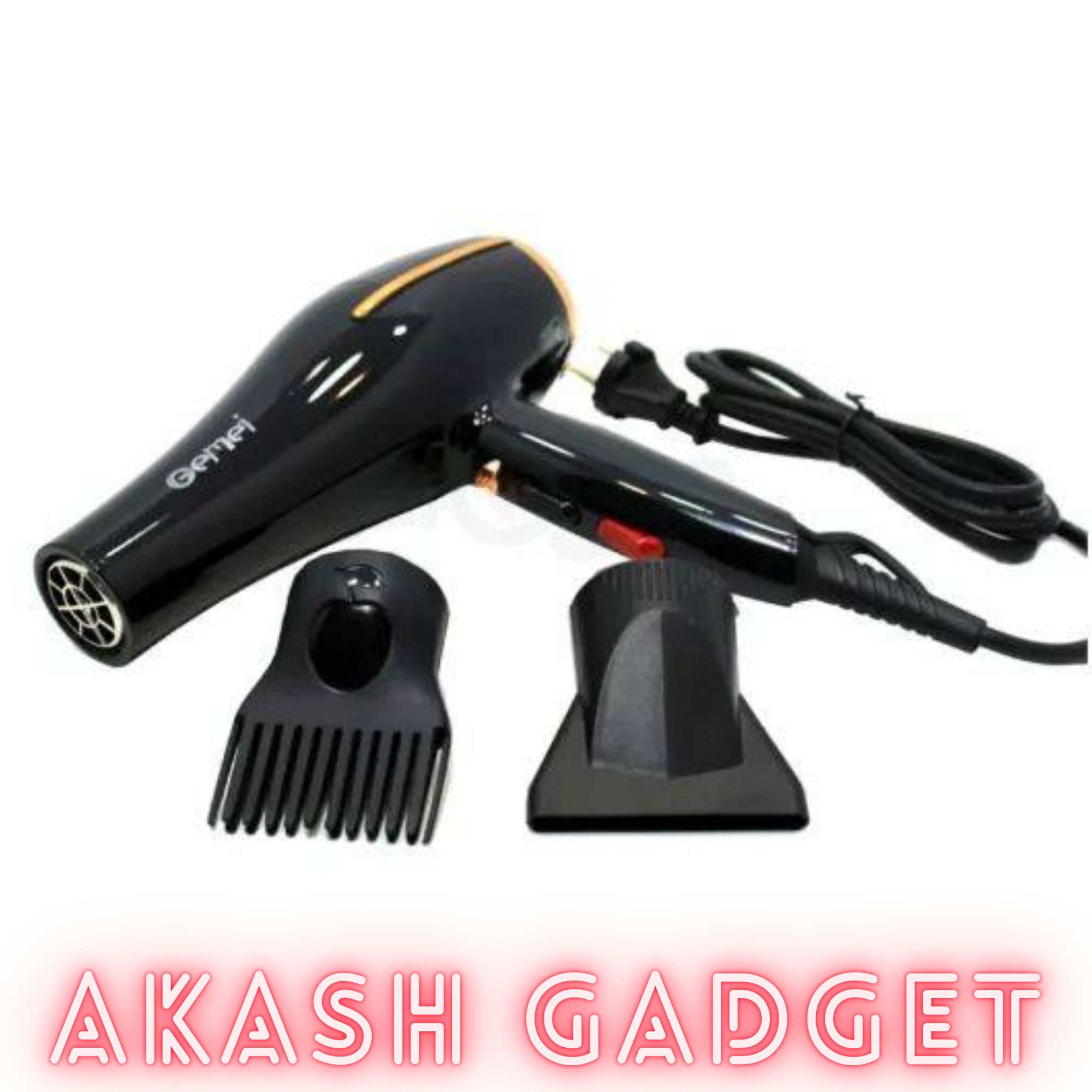 Gemei GM-1780 Professional Hair Dryer | AC Motor 3000W Overheat Protection_img_4