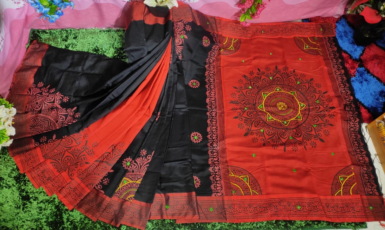 Embroidered Dhupian Silk Saree_img_0