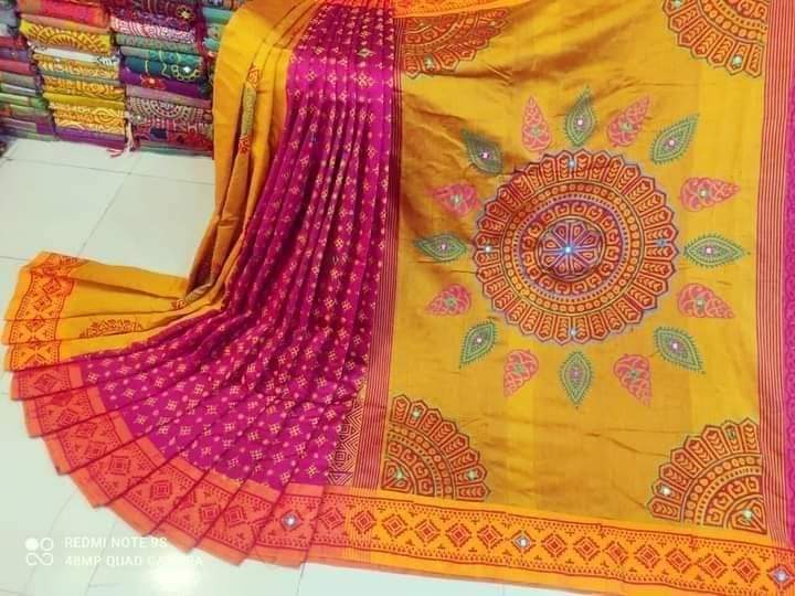 Embroidered Dhupian Silk Saree_img_0