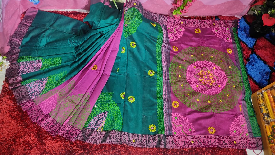 Embroidered Dhupian Silk Saree_img_0
