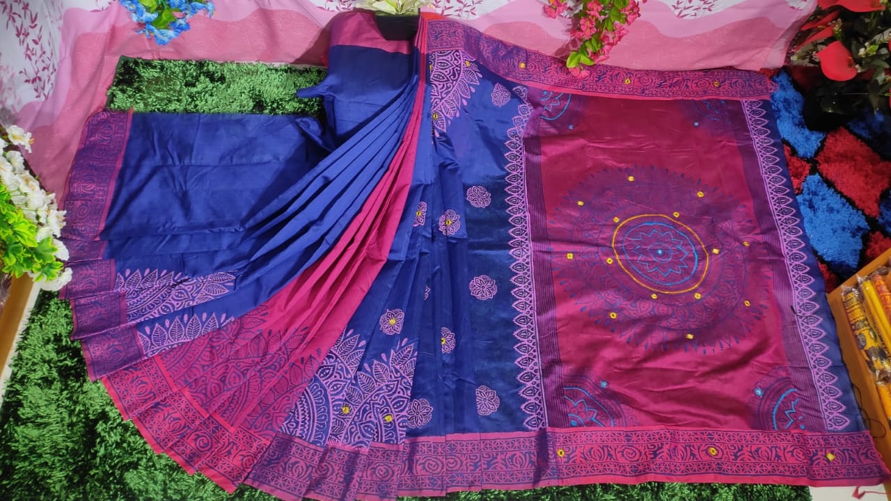 Embroidered Dhupian Silk Saree_img_0