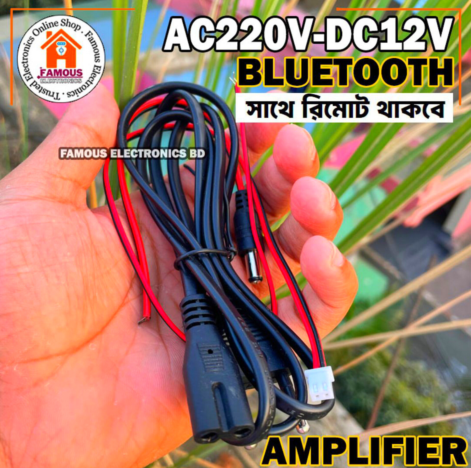 AC220V-DC12V T5 Bass Amplifier Board Car Amplifier Radio Audio Digital Amplifier USB TF Remote Control_img_4