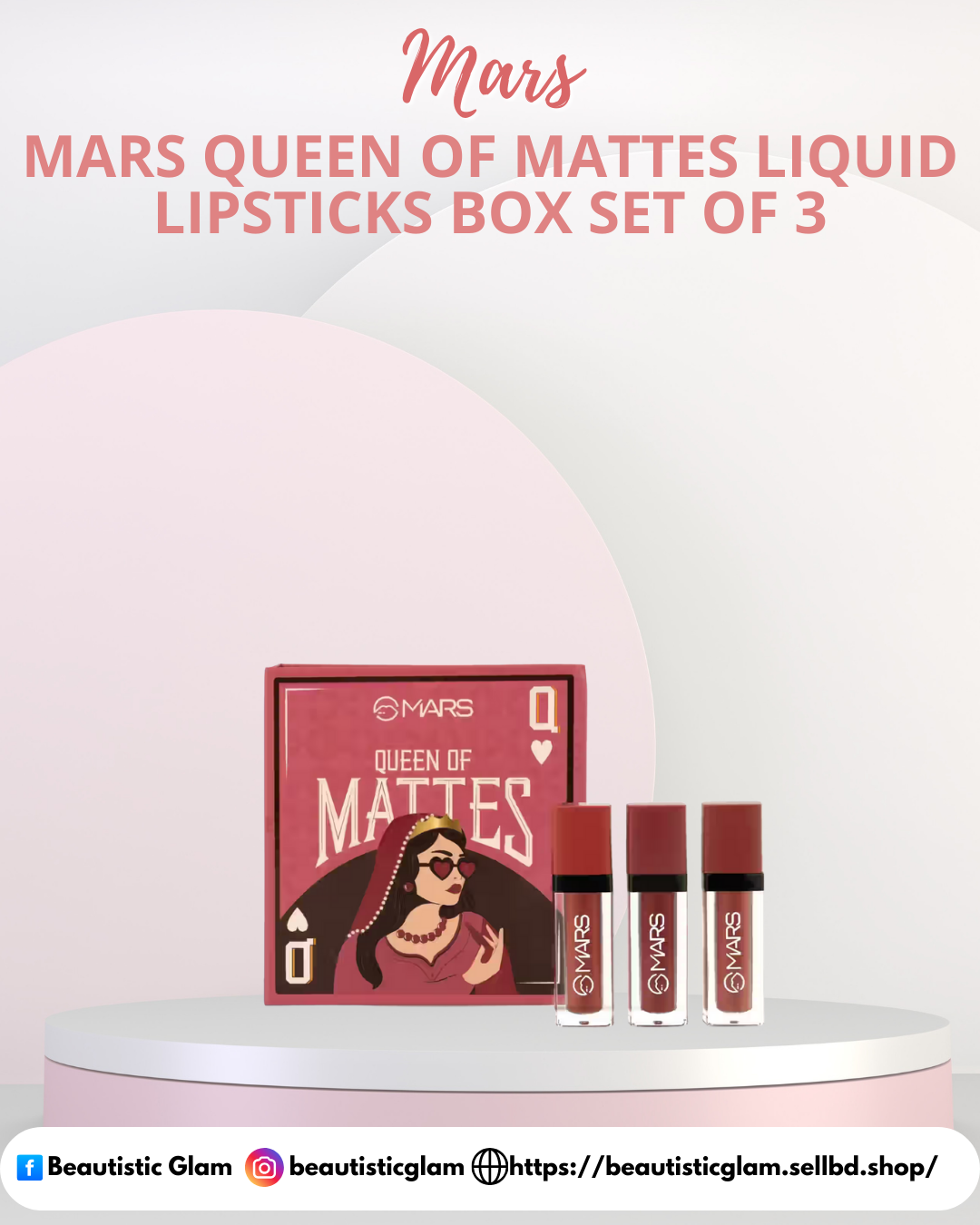 MARS Queen of Mattes Liquid Lipsticks Box Set of 3_img_0