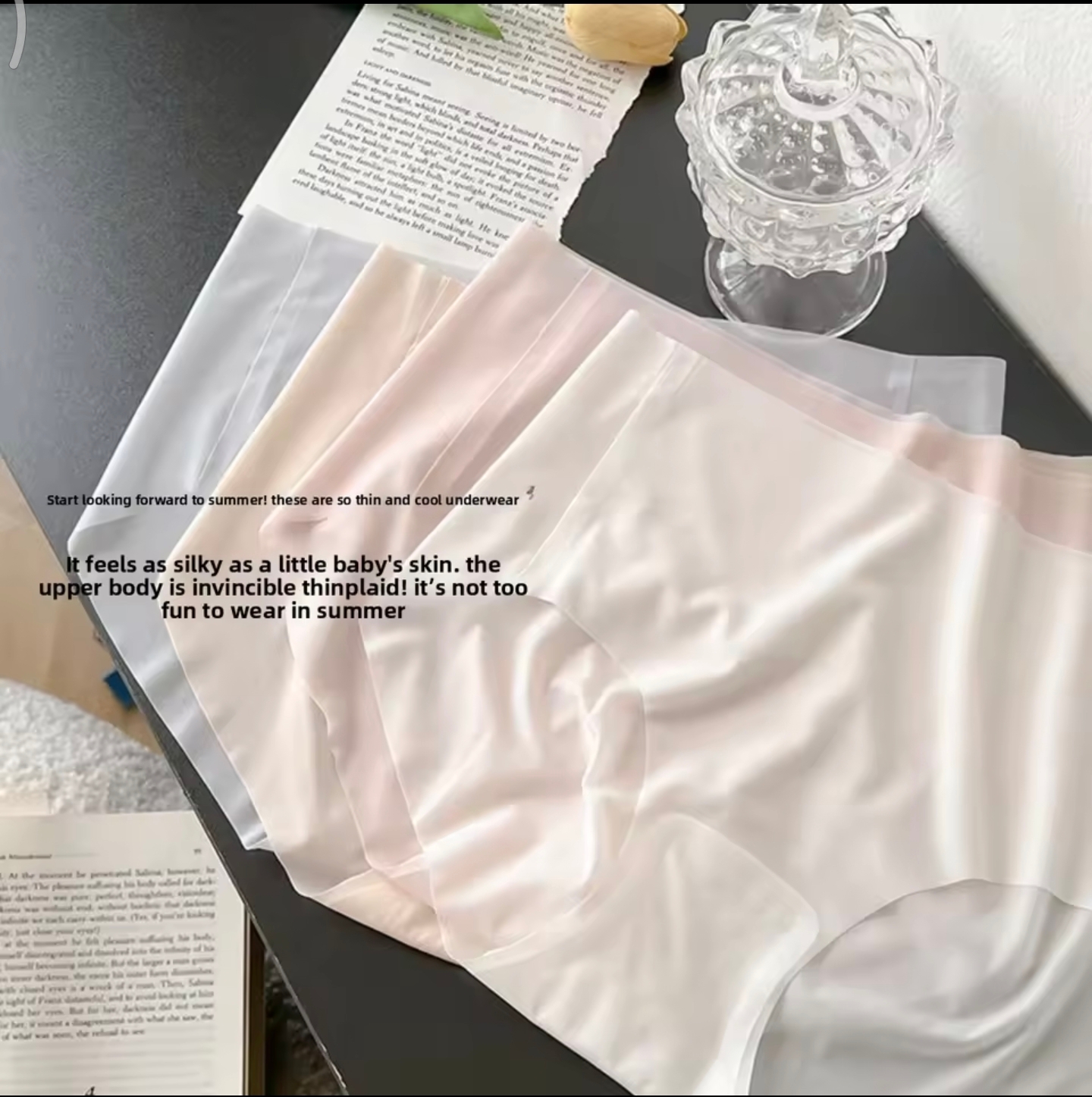 Seamless Ice Silk Panties Women Underwear Summer Ultra-thin Quick Drying Briefs Korean Version Breathable Female_img_11