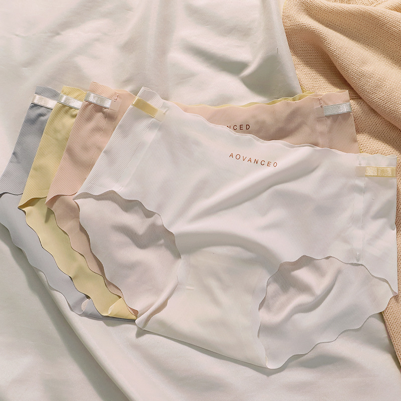 Ice Silk Seamless Women's Panties Breathable Soft Underwear Cozy Underpants Cute Briefs Skin-Friendly Female Lingerie_img_9