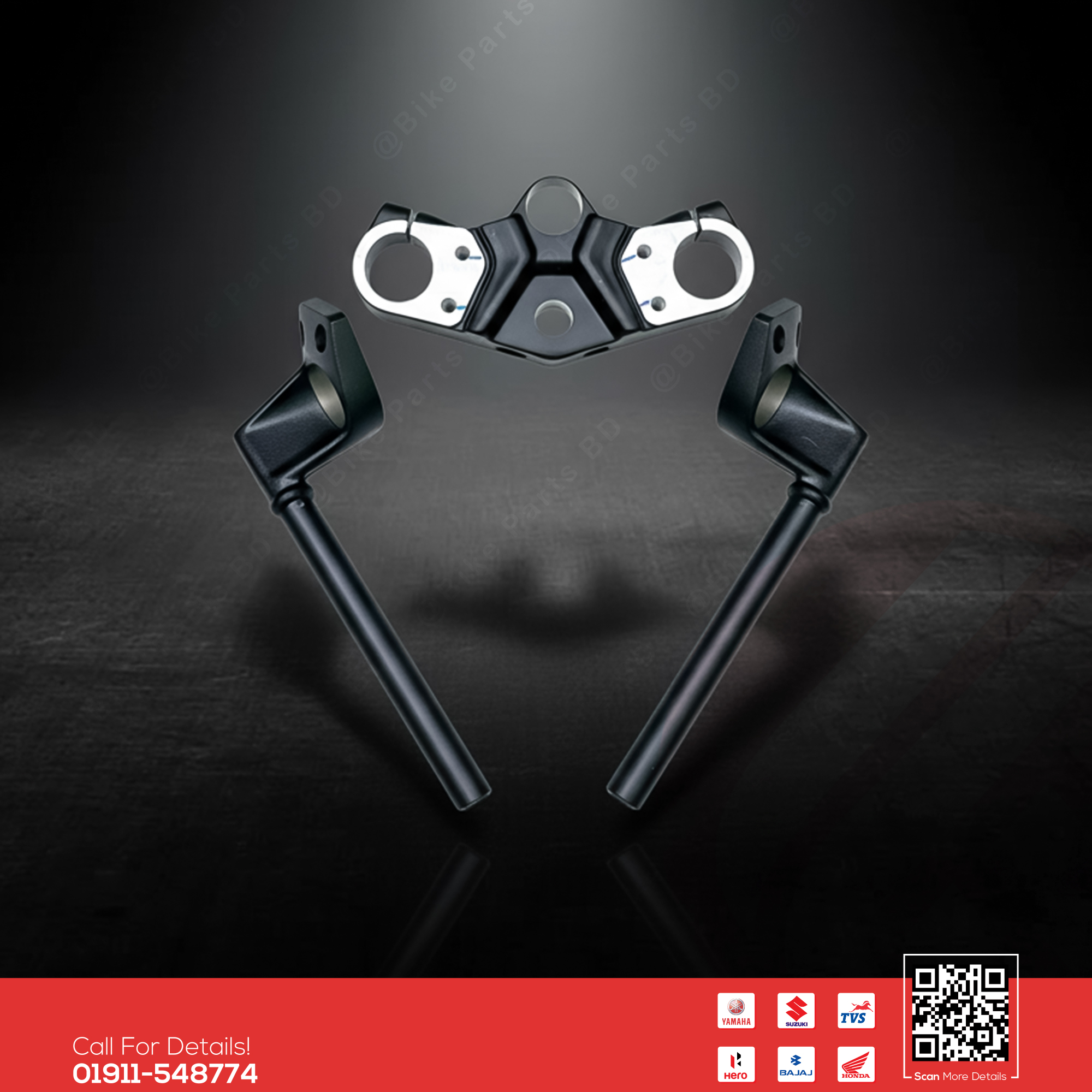 Handle with Handle Plate for Suzuki Gixxer SF (New Model) bike._img_0