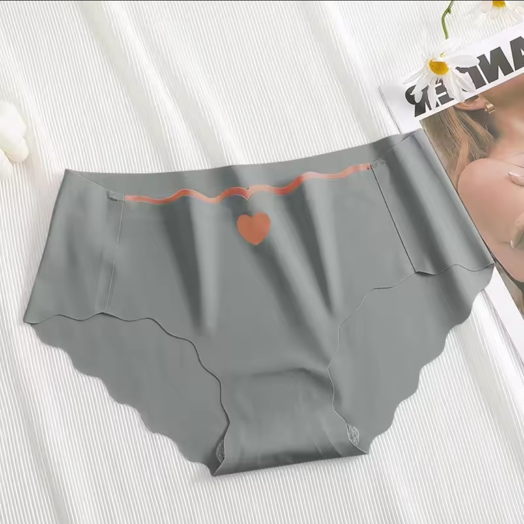 Women's Ice Silk Seamless Panties Soft Breathable Mid-Waist Briefs Comfortable Traceless Quick Dry Underwear Lingerie Intimates_img_13