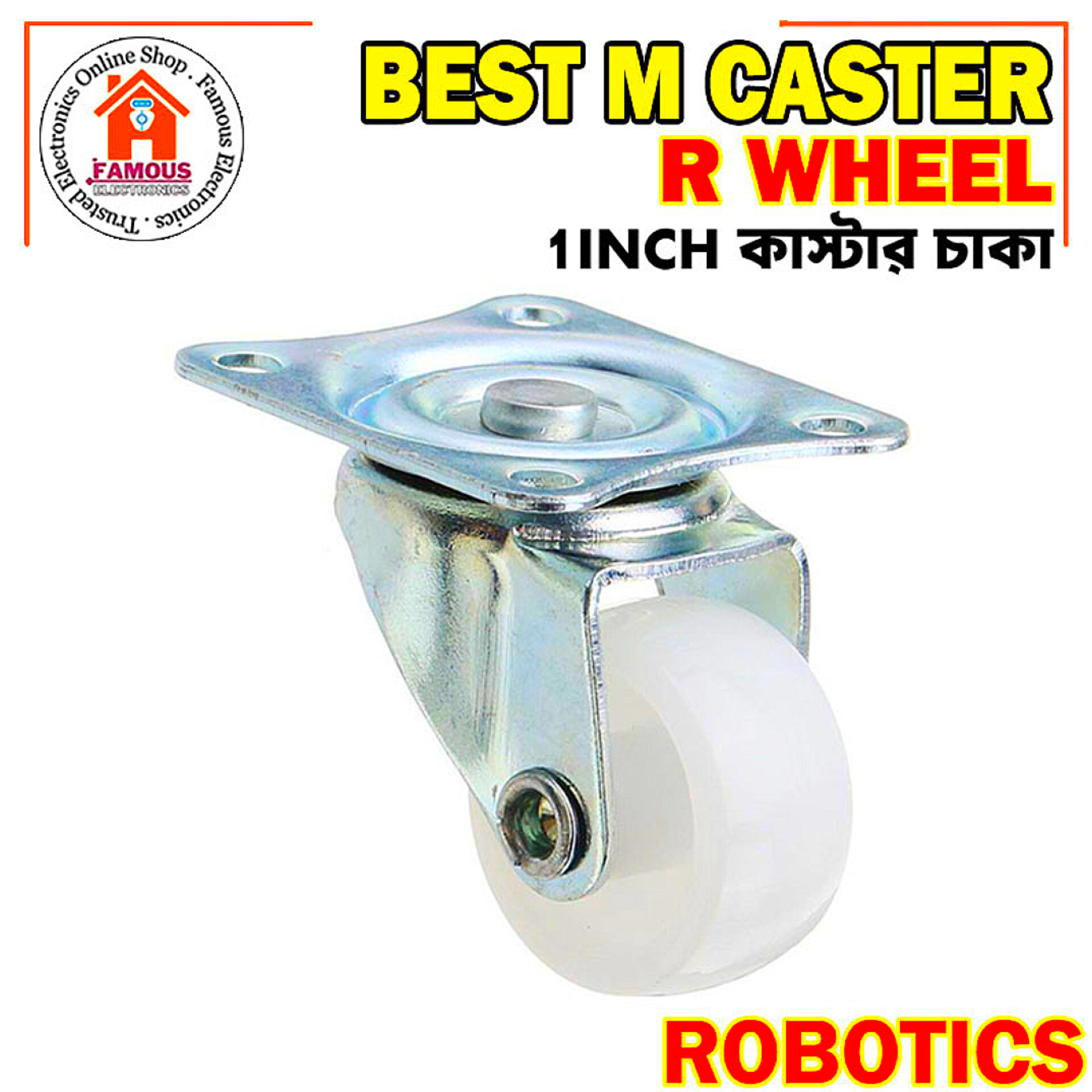 Nylon Omni Directional 1 Inch Caster Wheel