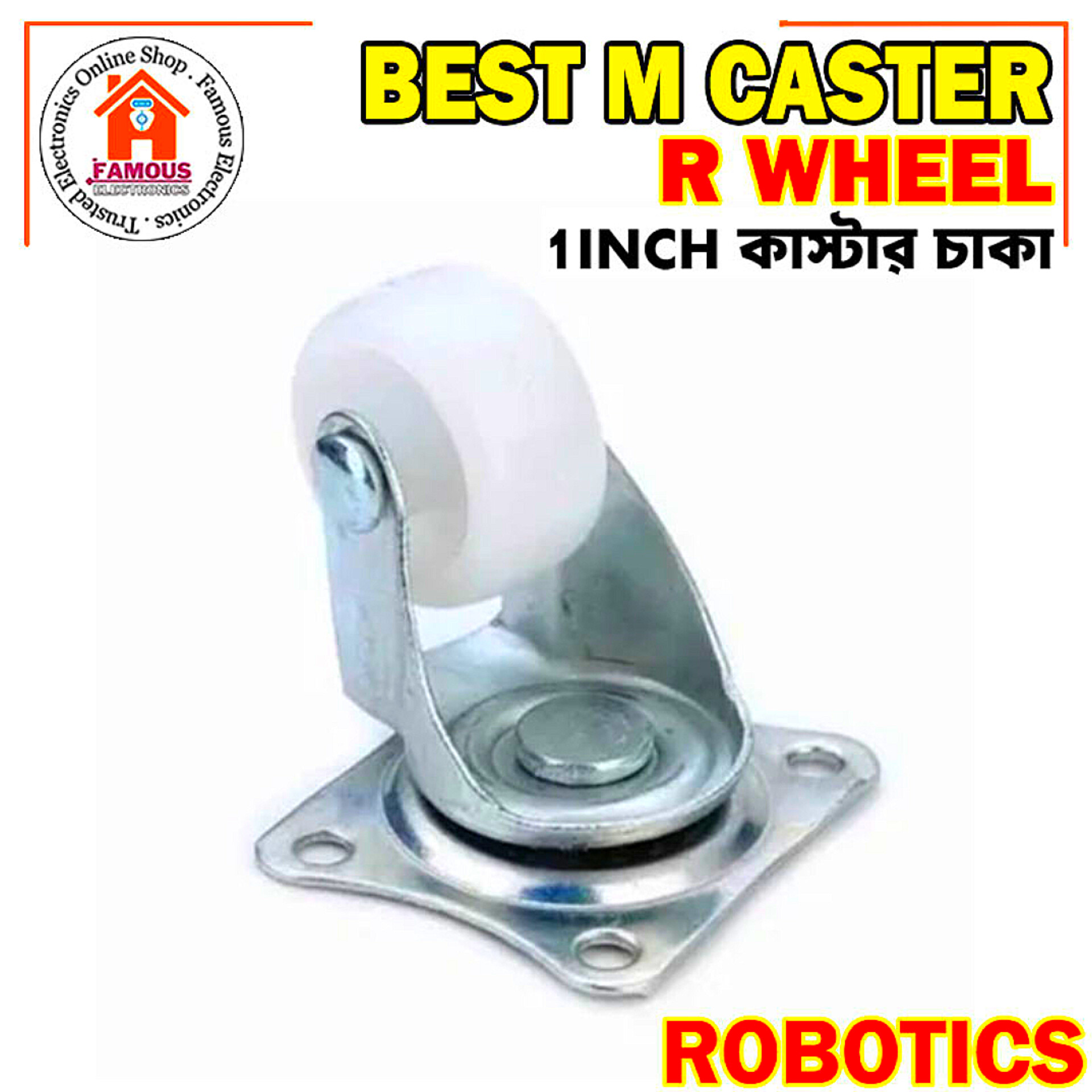 Nylon Omni Directional 1 Inch Caster Wheel_img_2