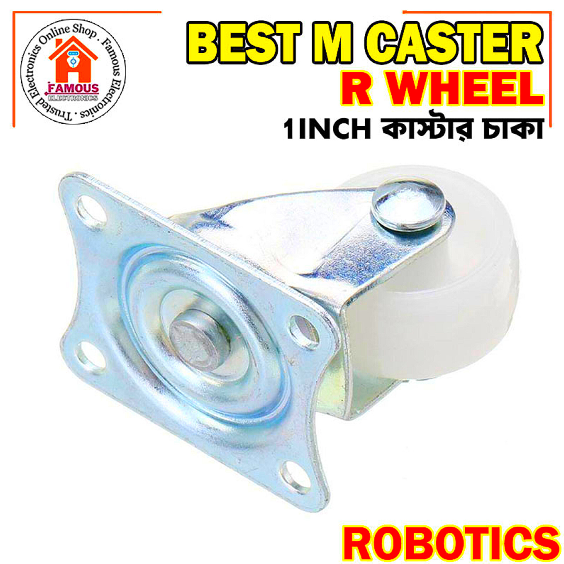 Nylon Omni Directional 1 Inch Caster Wheel_img_3