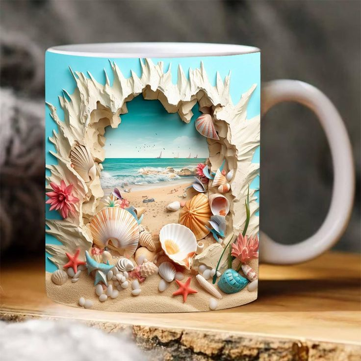 3D Fish In Water Design Mug_img_0