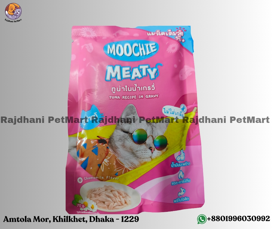 Moochie Pouch Meaty Tuna Recipe In Gravy For Adult Cats 70g