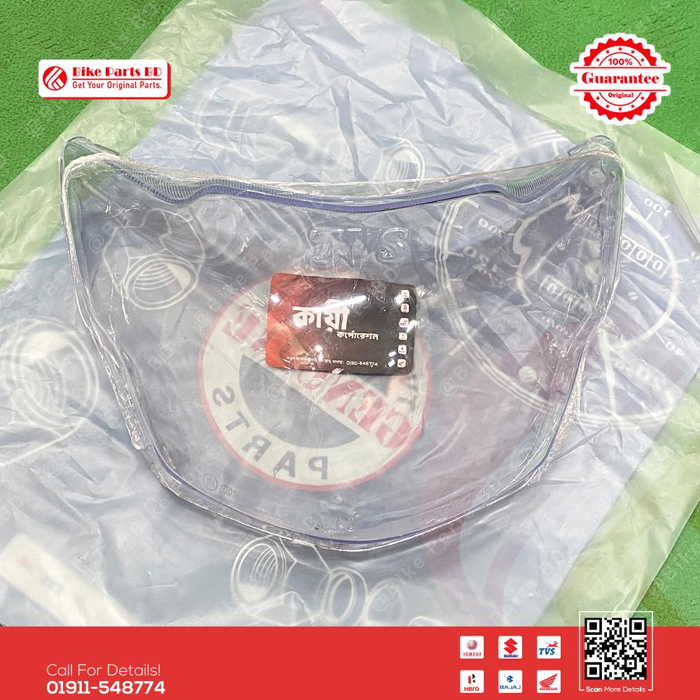 Headlight Glass for TVS Apache RTR 2V bike.