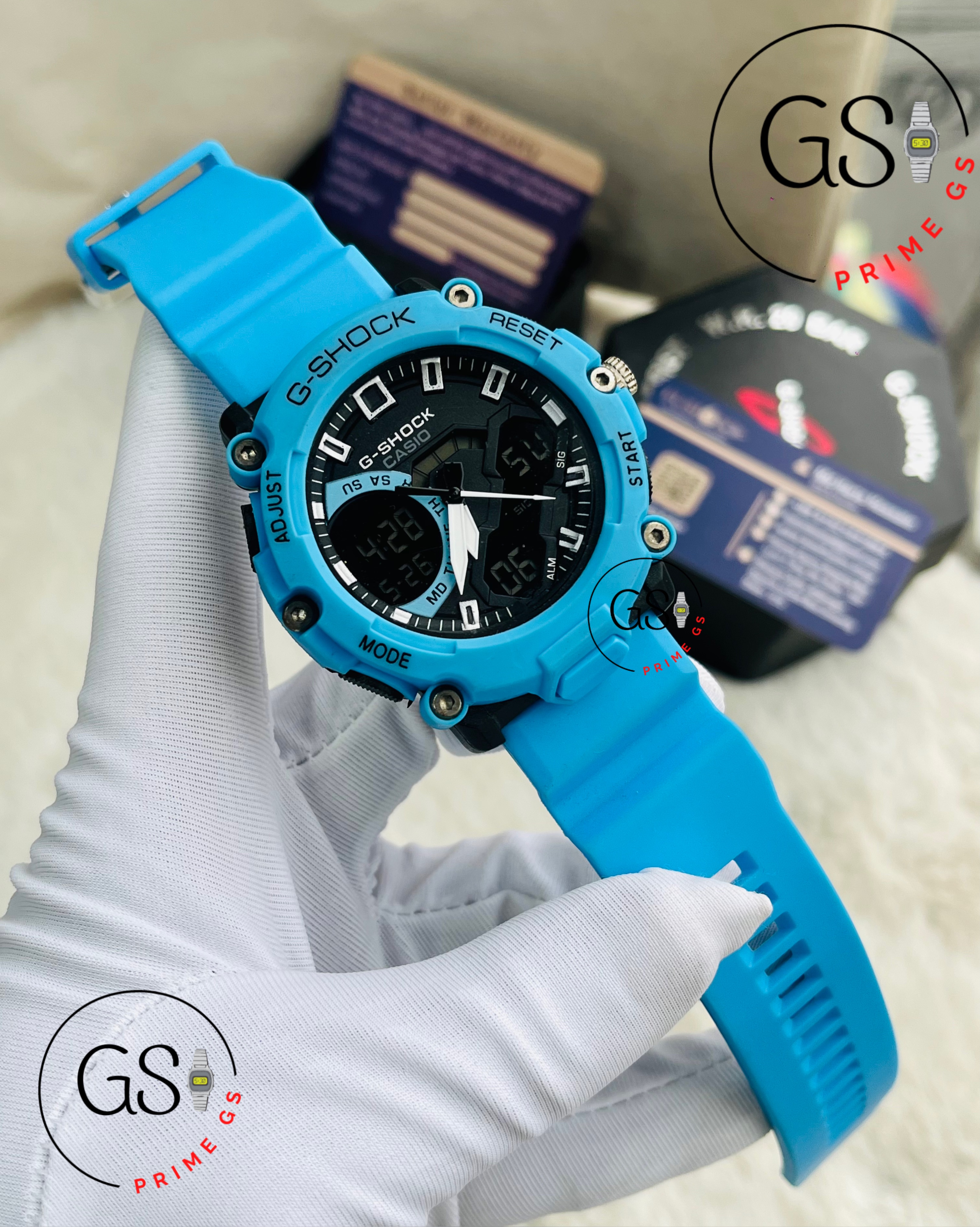 G-Shock Blue Dual Timer 44 mm AA Grade GShock Watch_img_0