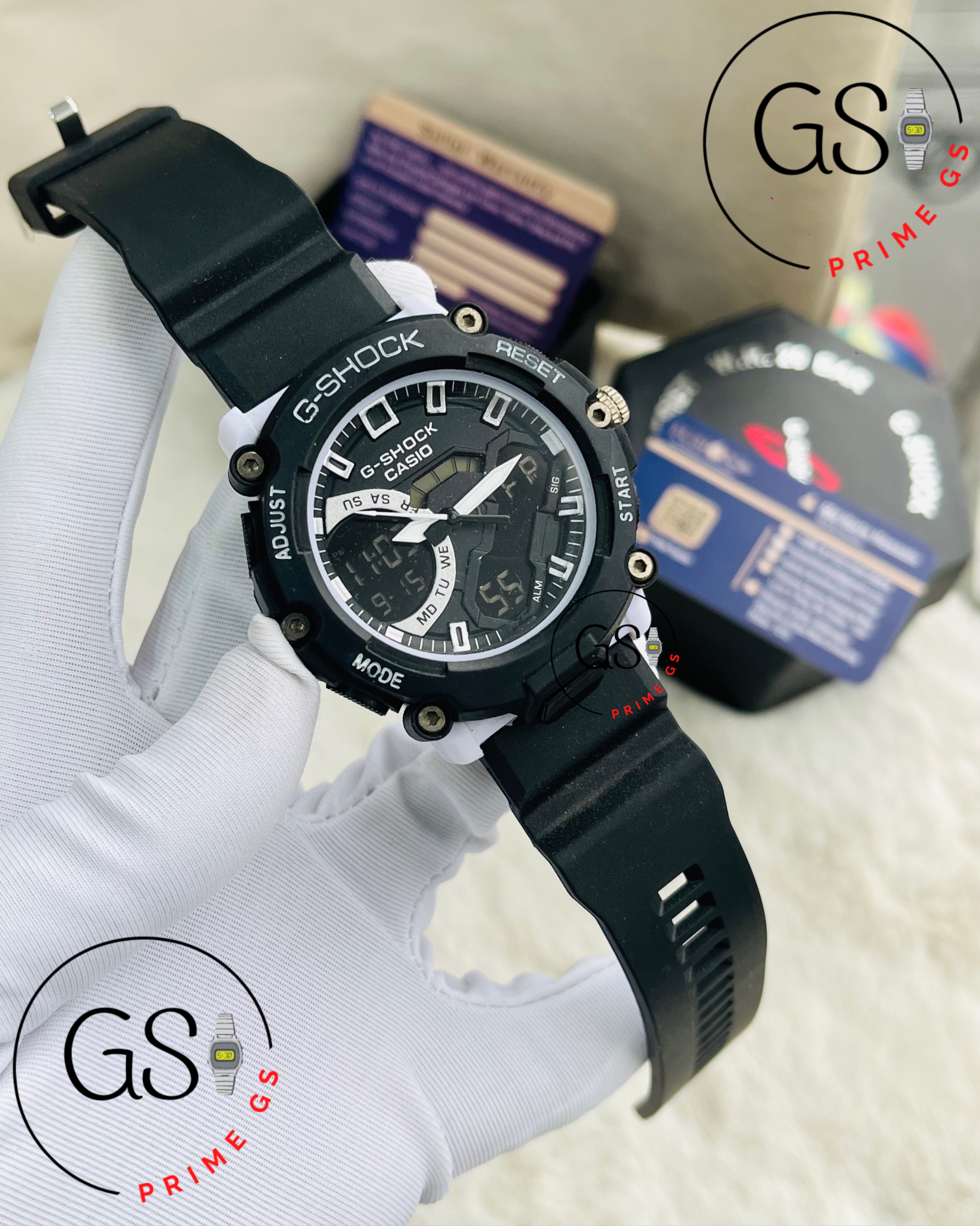 G-Shock Black Dual Timer 44 mm AA Grade GShock Watch