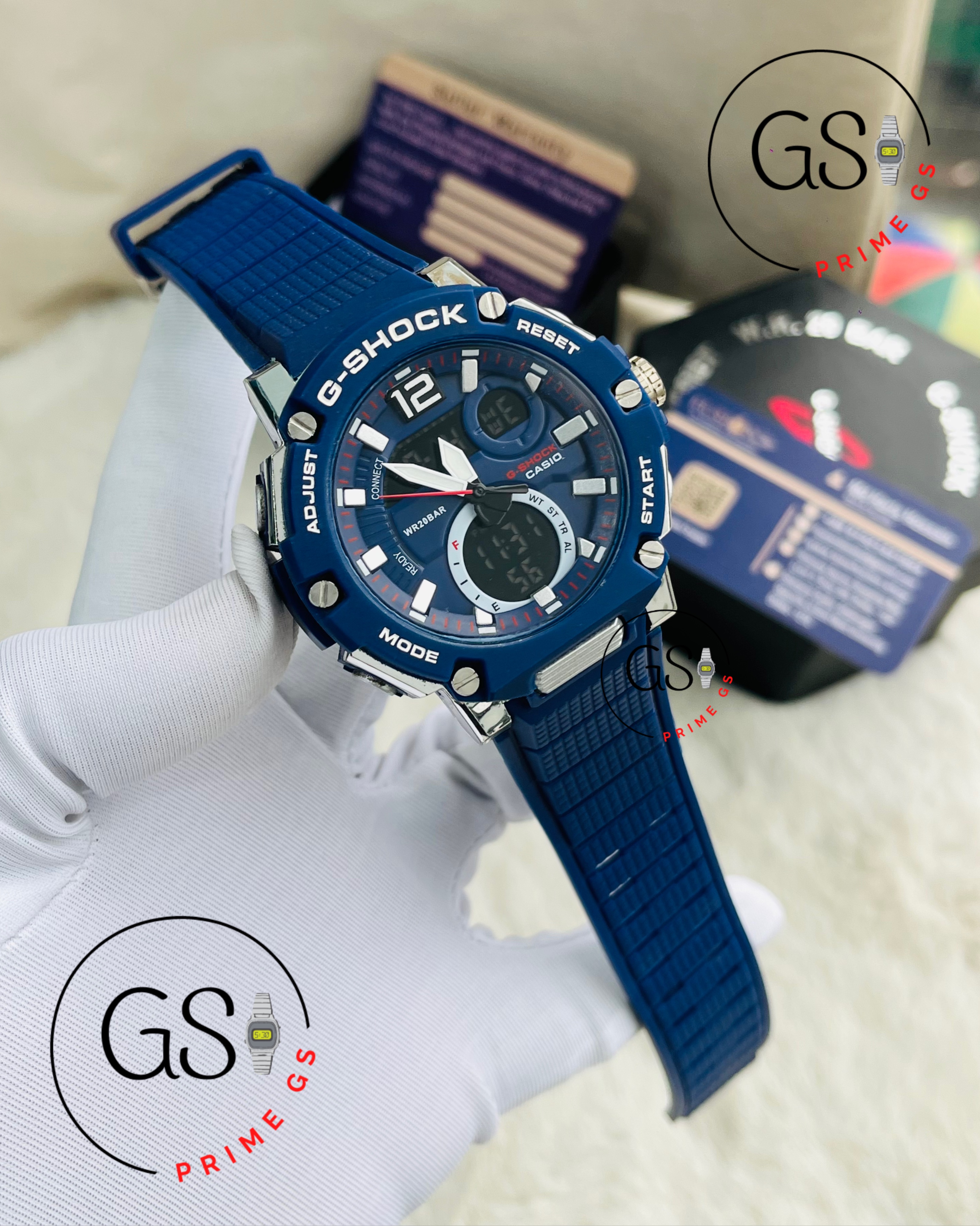 G-Shock Blue Dual Timer 44 mm AA Grade GShock Watch