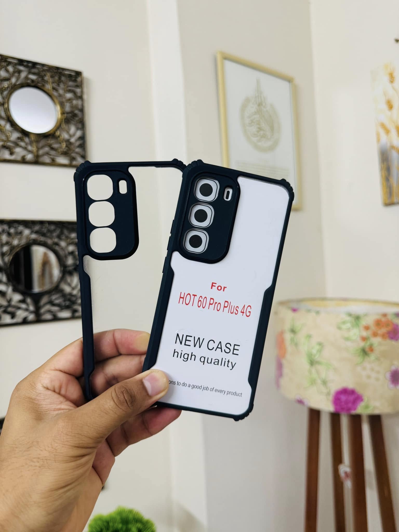 Infinix Hot 60 Pro Plus Back Cover Transparent Hard Shock Prof Back Cover XUNDDFUSION_img_4