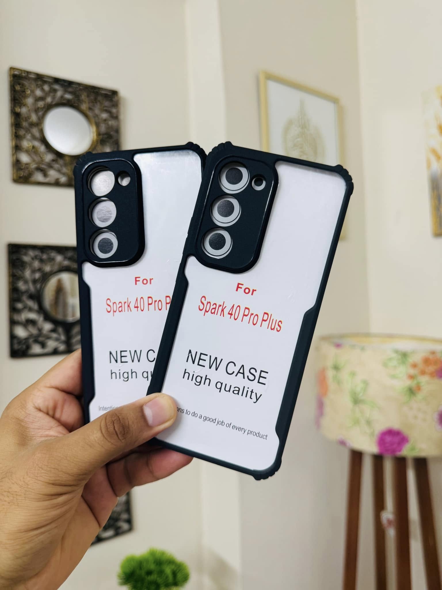 Tenco Spark 40 Pro Plus Back Cover Transparent Hard Shock Prof Back Cover XUNDDFUSION_img_1