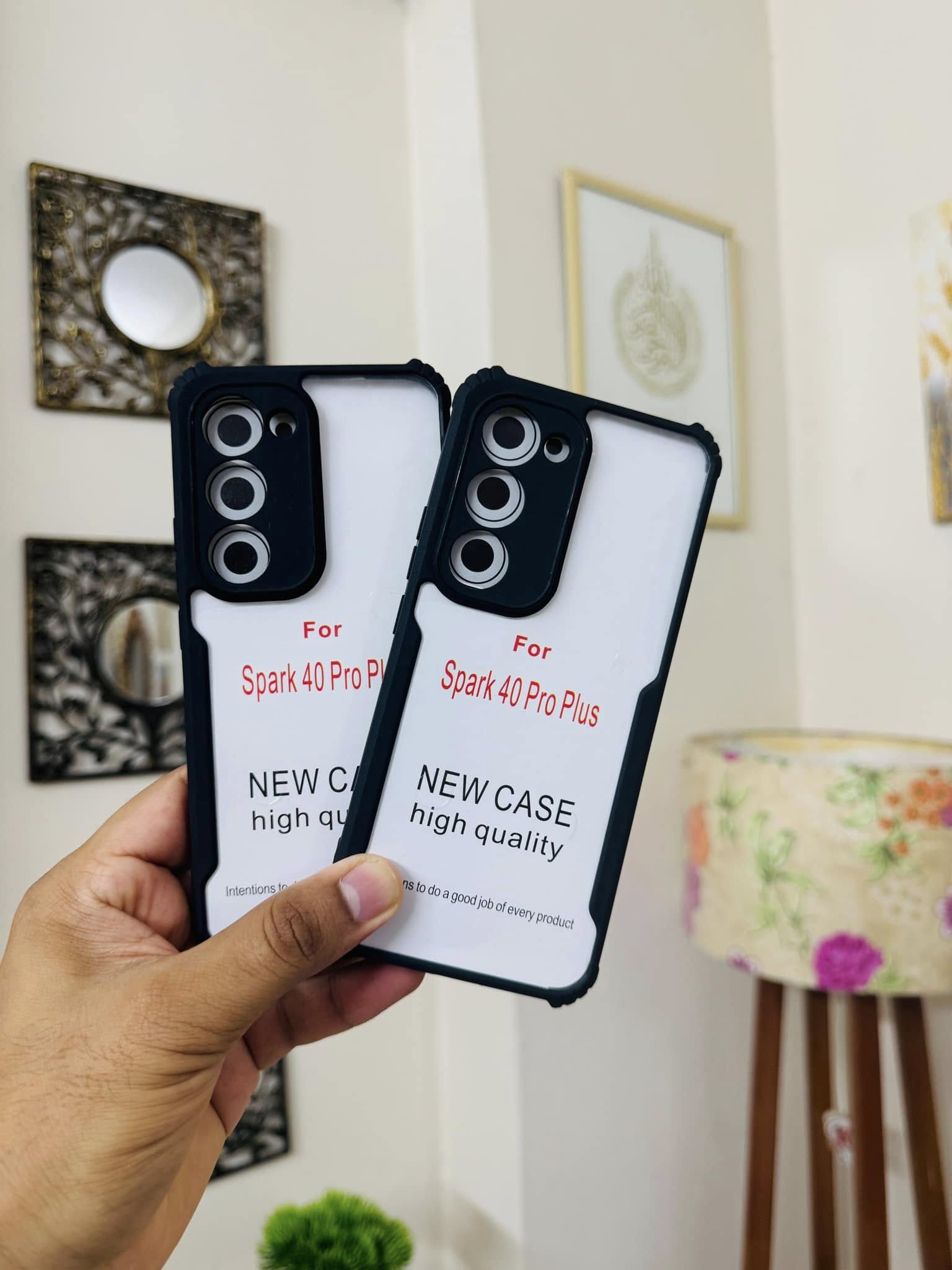 Tenco Spark 40 Pro Plus Back Cover Transparent Hard Shock Prof Back Cover XUNDDFUSION_img_2