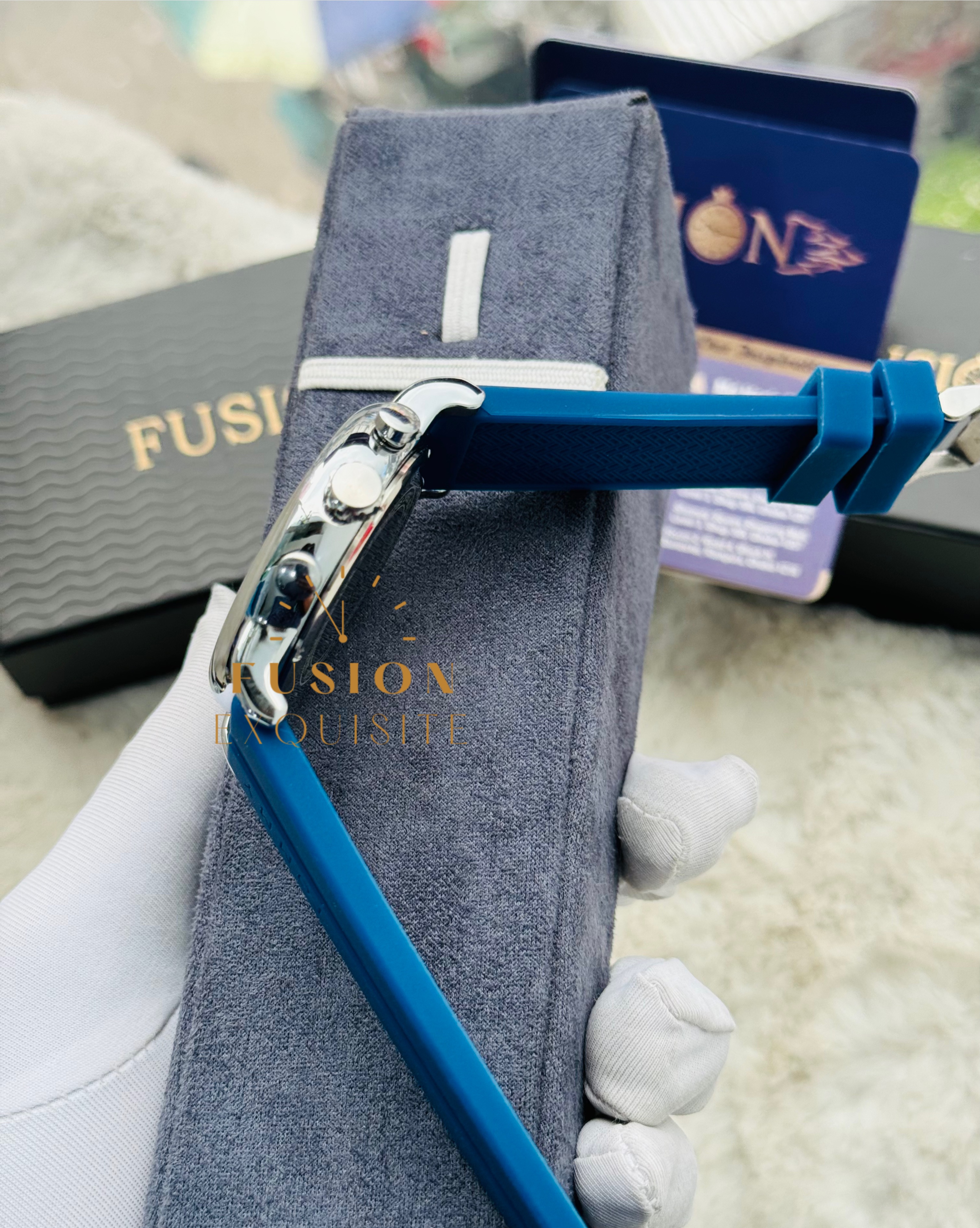 Tommy Hilfiger Blue White Dial Chronograph Watch (AA Grade)_img_1