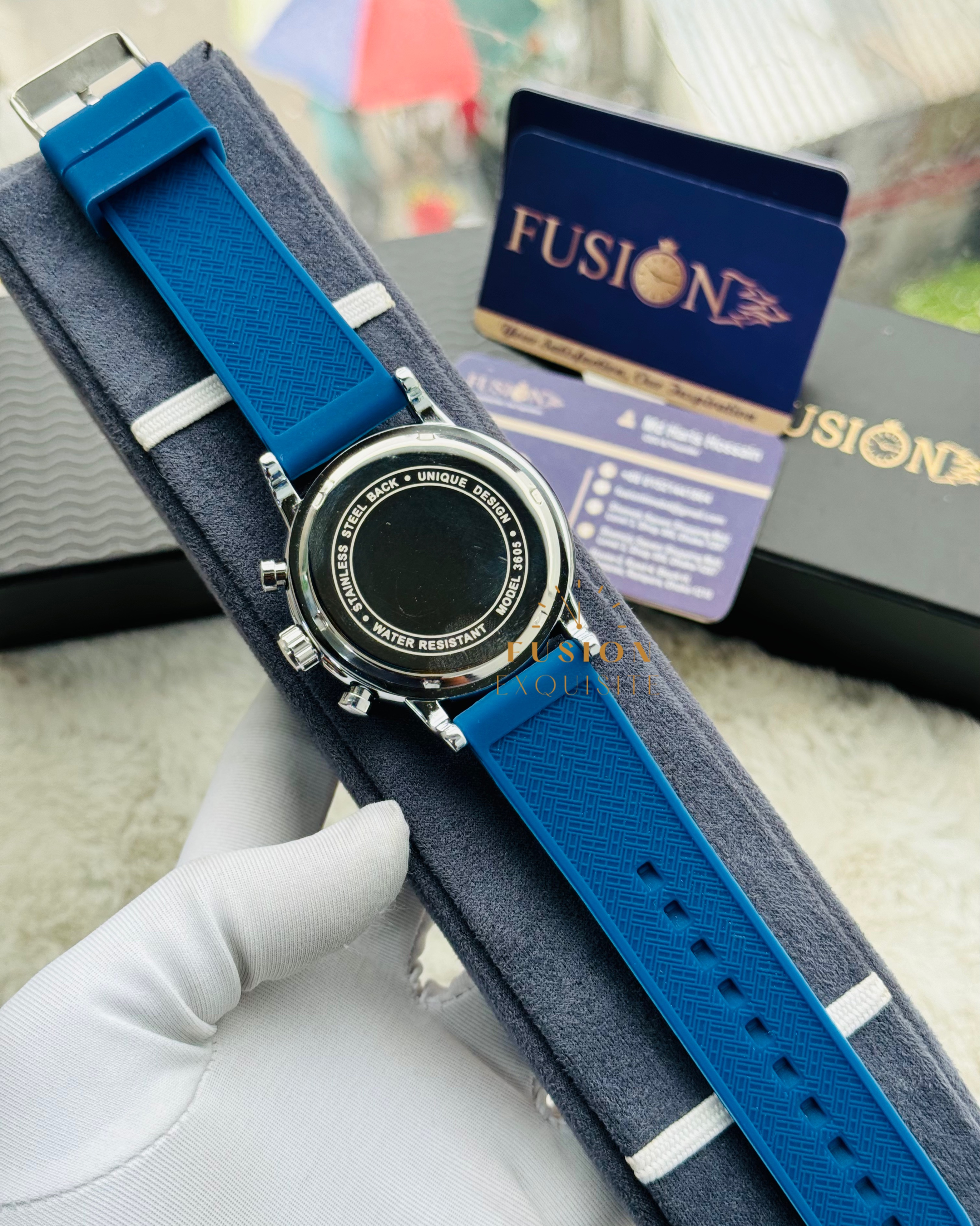 Tommy Hilfiger Blue White Dial Chronograph Watch (AA Grade)_img_2