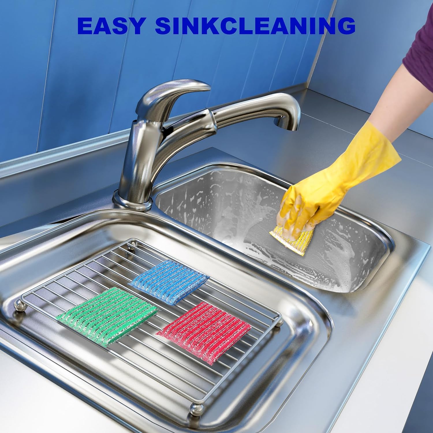 All Purpose Scouring Pad AS-0407 ( 2pcs )_img_5