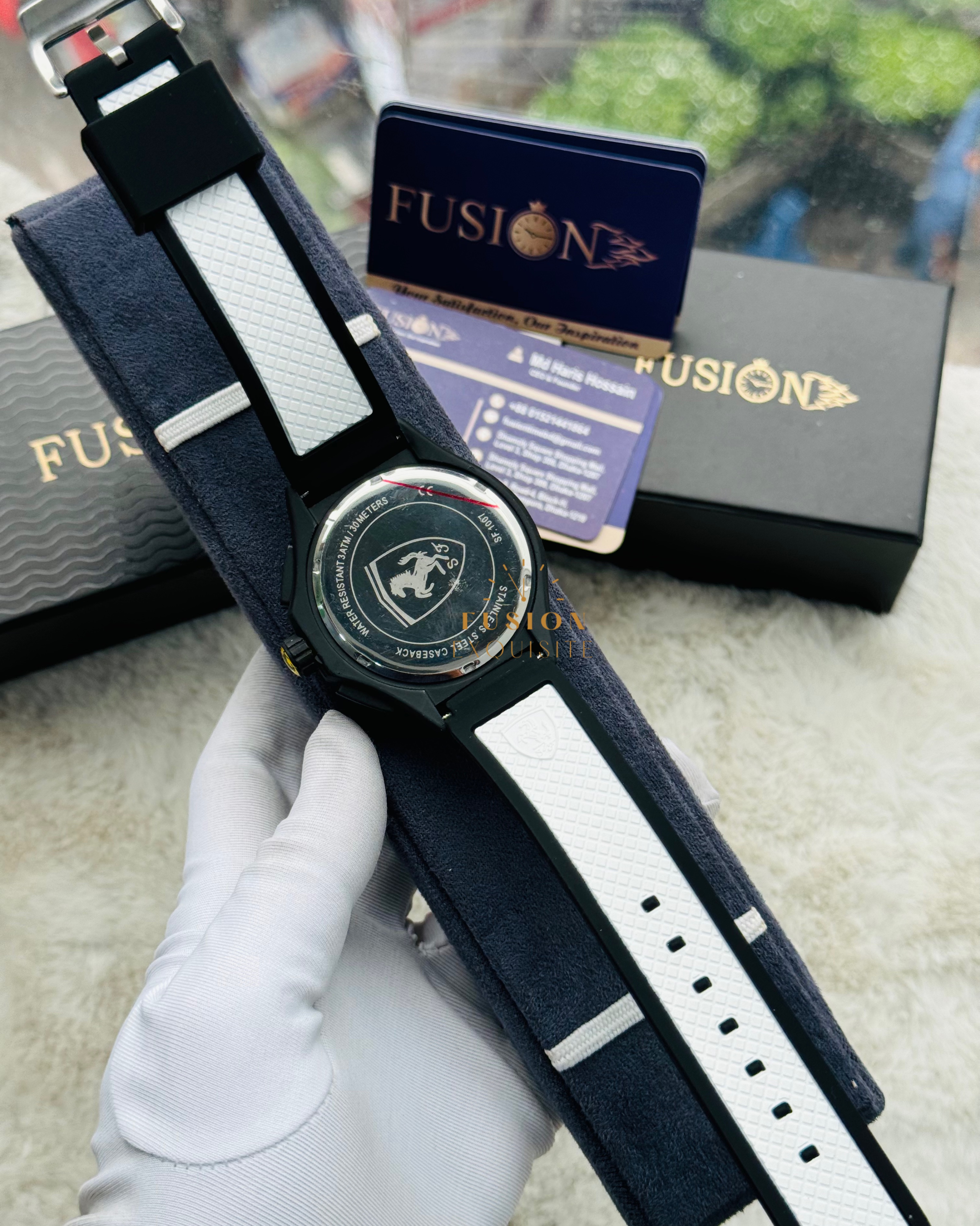 Ferrari White Chronograph Watch (AA Grade)_img_2